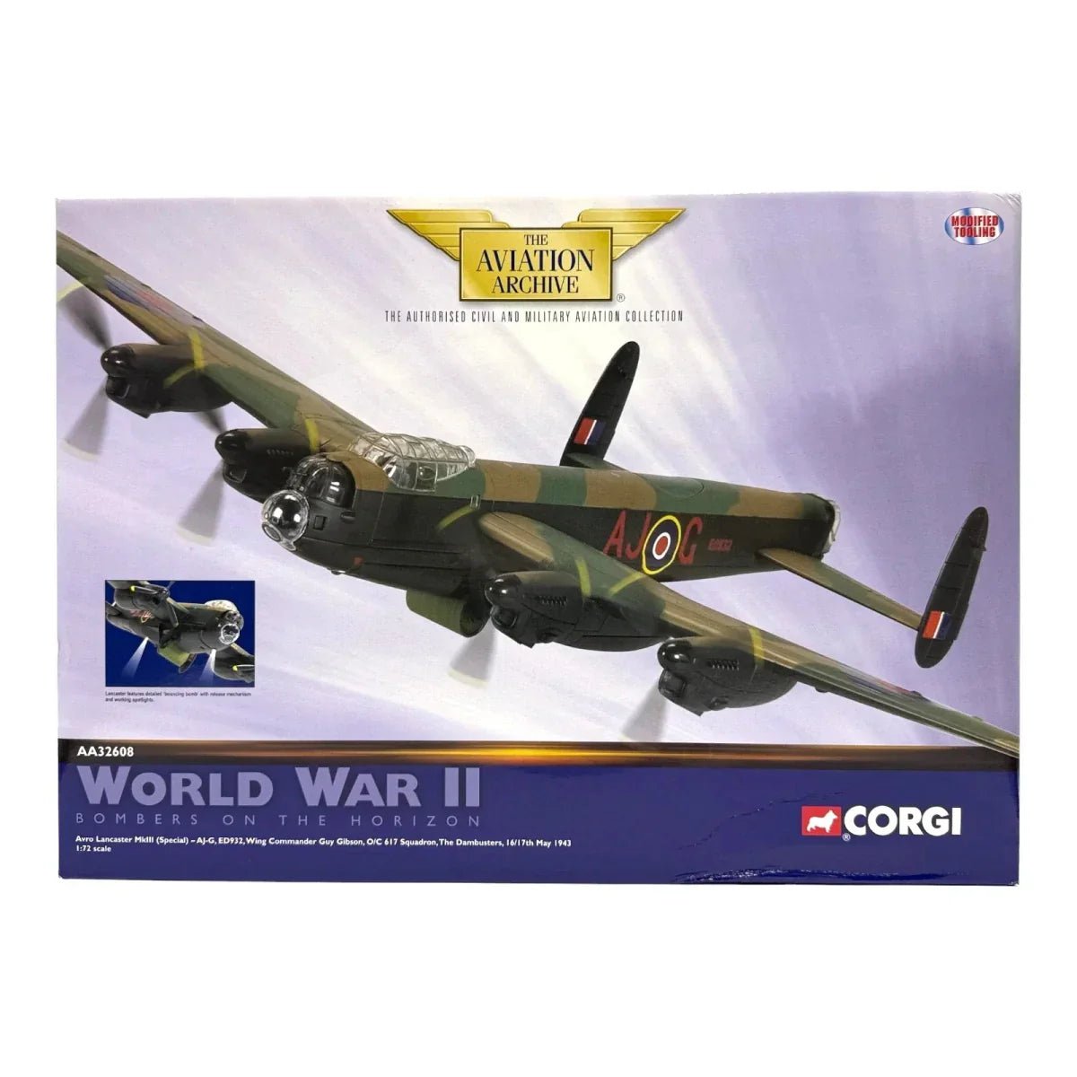 History Behind Corgi AA32608: Lancaster MkIII, Guy Gibson & 617 Squadron (1943) - The Collectables Vault