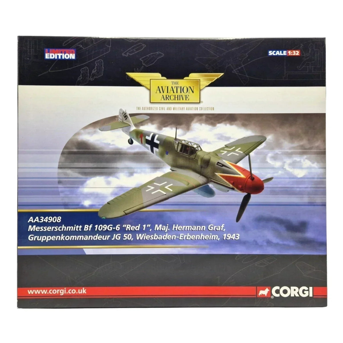 History Behind Corgi AA34908: Bf 109G-6 ‘Red 1’ – Maj. Hermann Graf