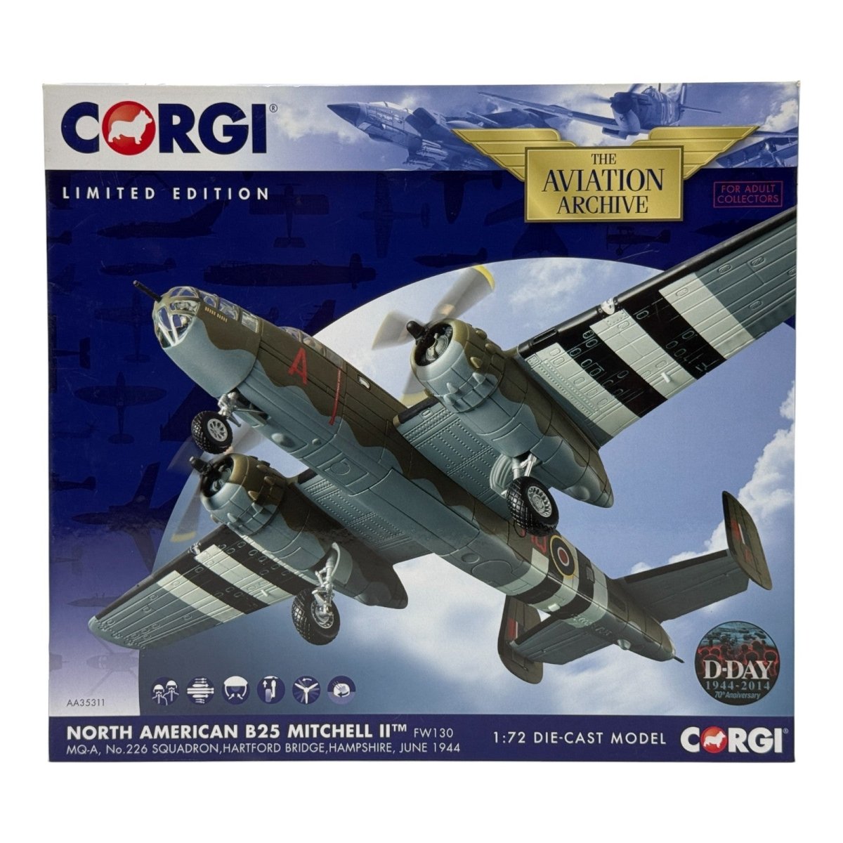 History Behind Corgi AA35311: B-25 Mitchell II, No. 226 Sqn (1944) - The Collectables Vault