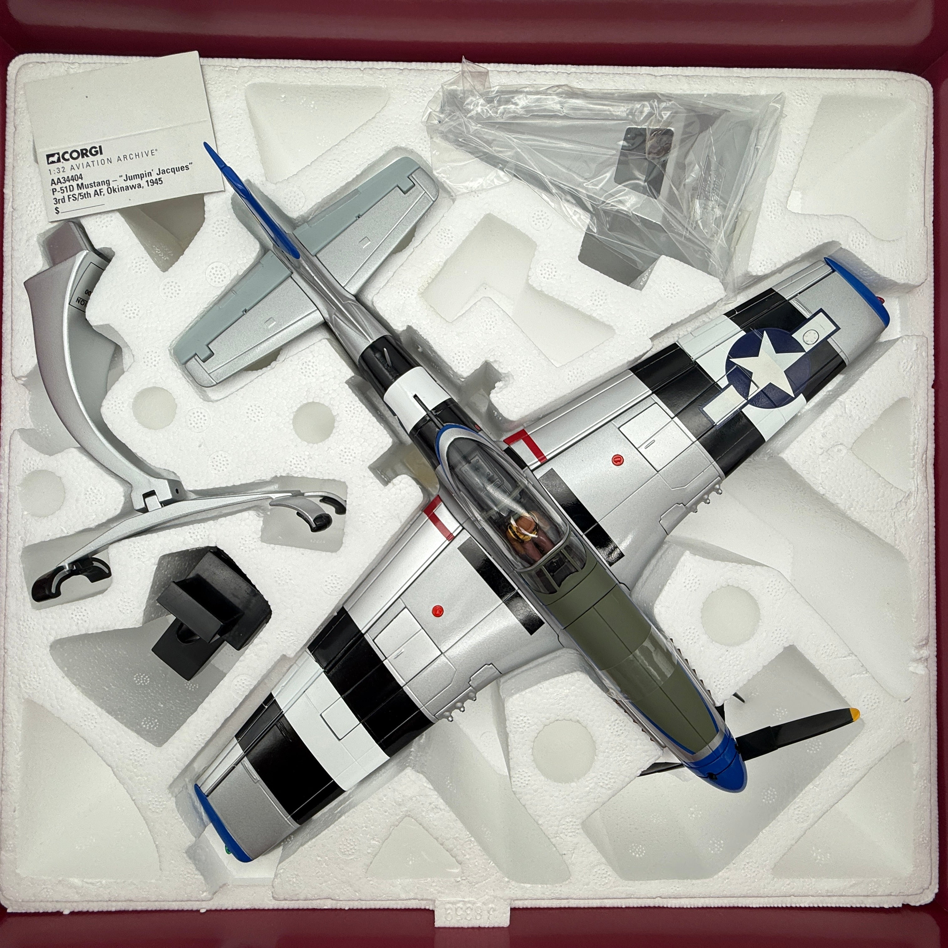 Corgi AA34404 1:32 P-51D Mustang USAAF 3rd ACG Jumpin' Jaques
