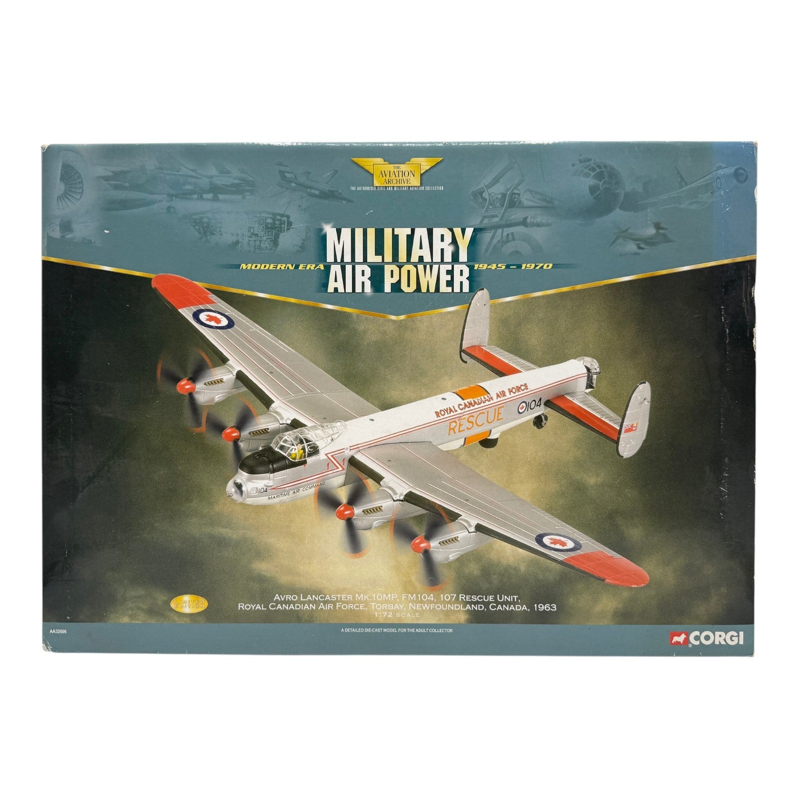 Corgi AA32606 1:72 Avro Lancaster Mk.10MP RCAF No.107 Rescue Unit Canada 1963