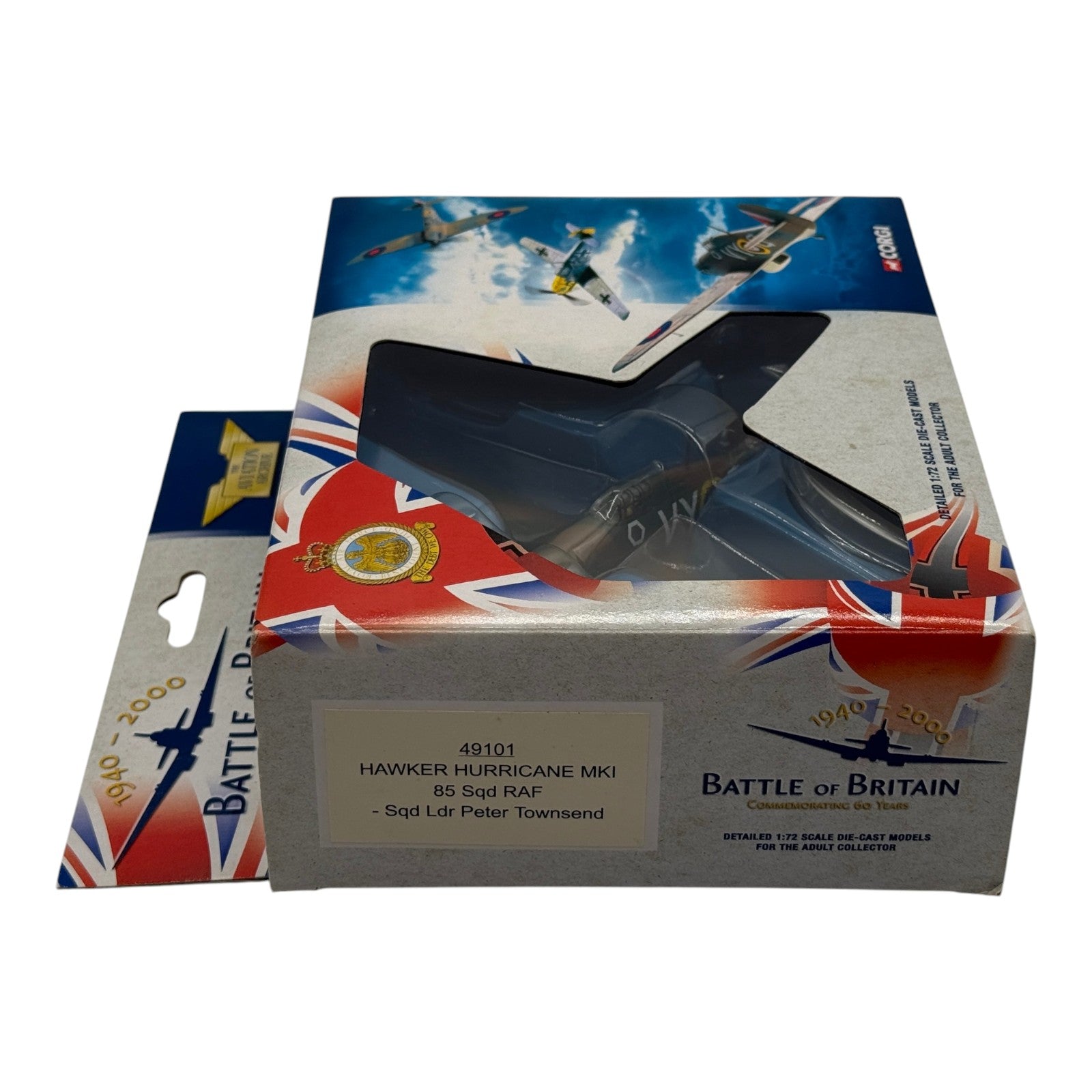 Corgi 49101 1:72 Hawker Hurricane Mk I RAF No.85 Sqn VY-Q P3854 Peter Townsend Battle of Britain 1940