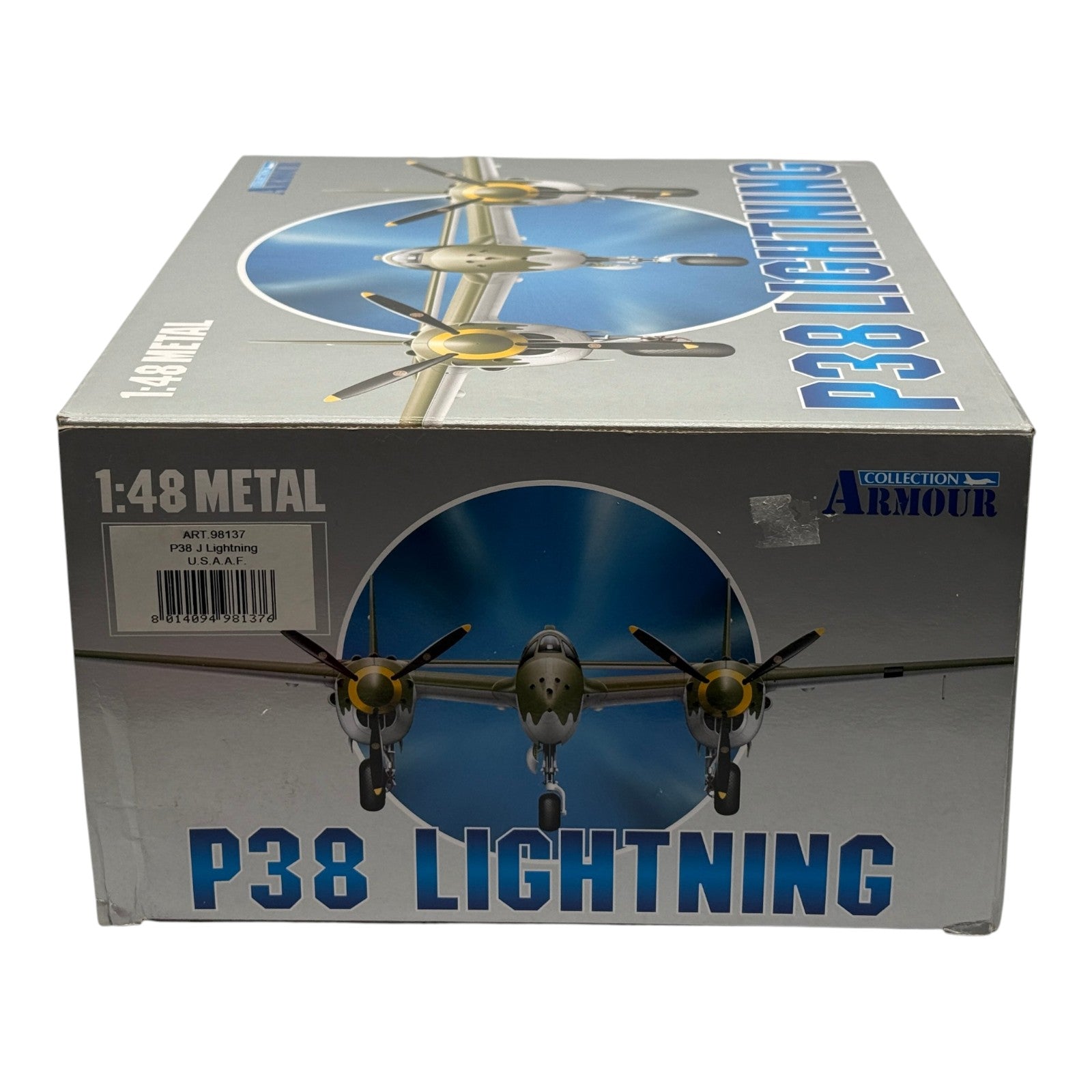 Franklin Mint ART 98113 1:48 Lockheed P-38 Lightning Pudgy V Thomas McGuire 431st FS *FLAWED*