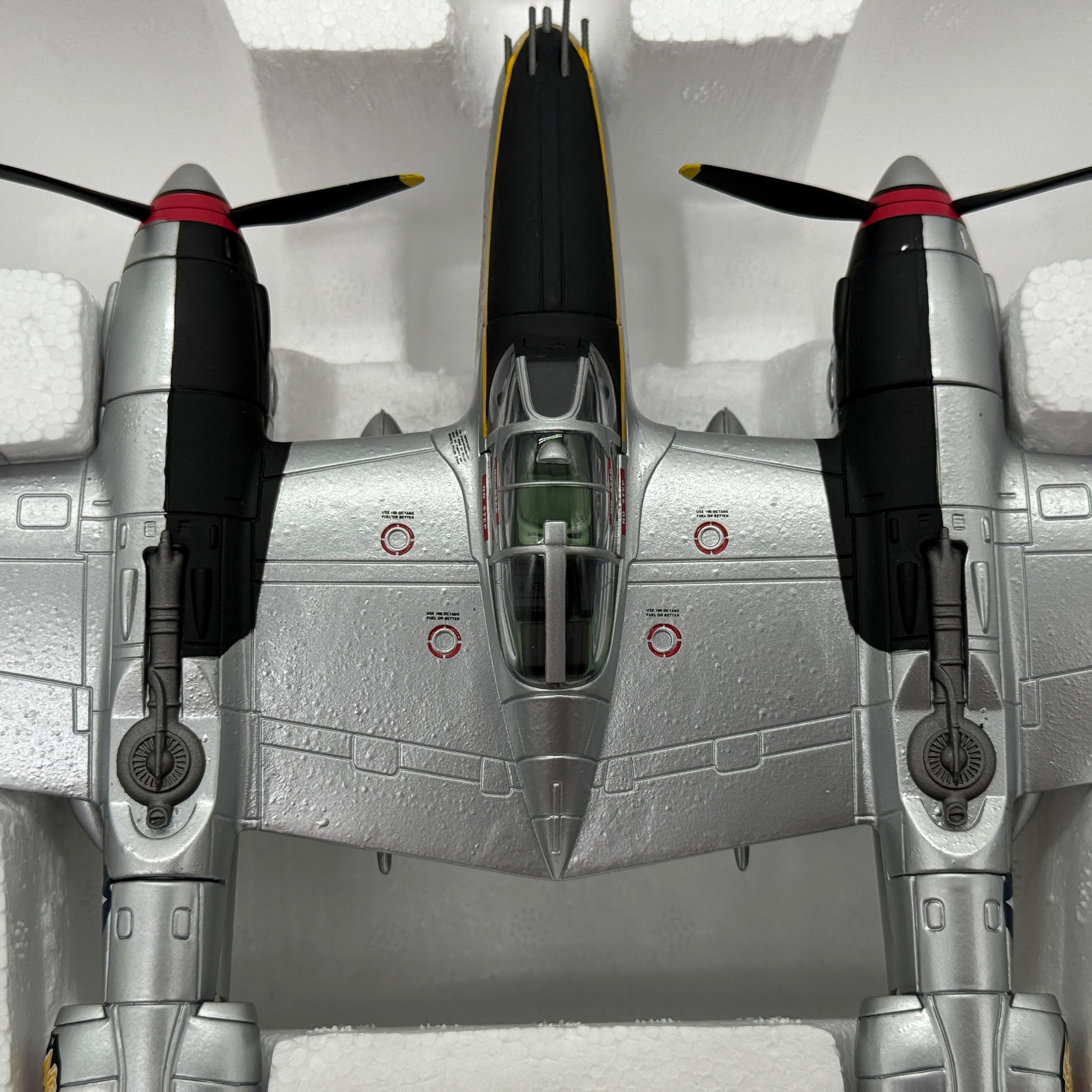 Franklin Mint ART 98113 1:48 Lockheed P-38 Lightning Pudgy V Thomas McGuire 431st FS *FLAWED*