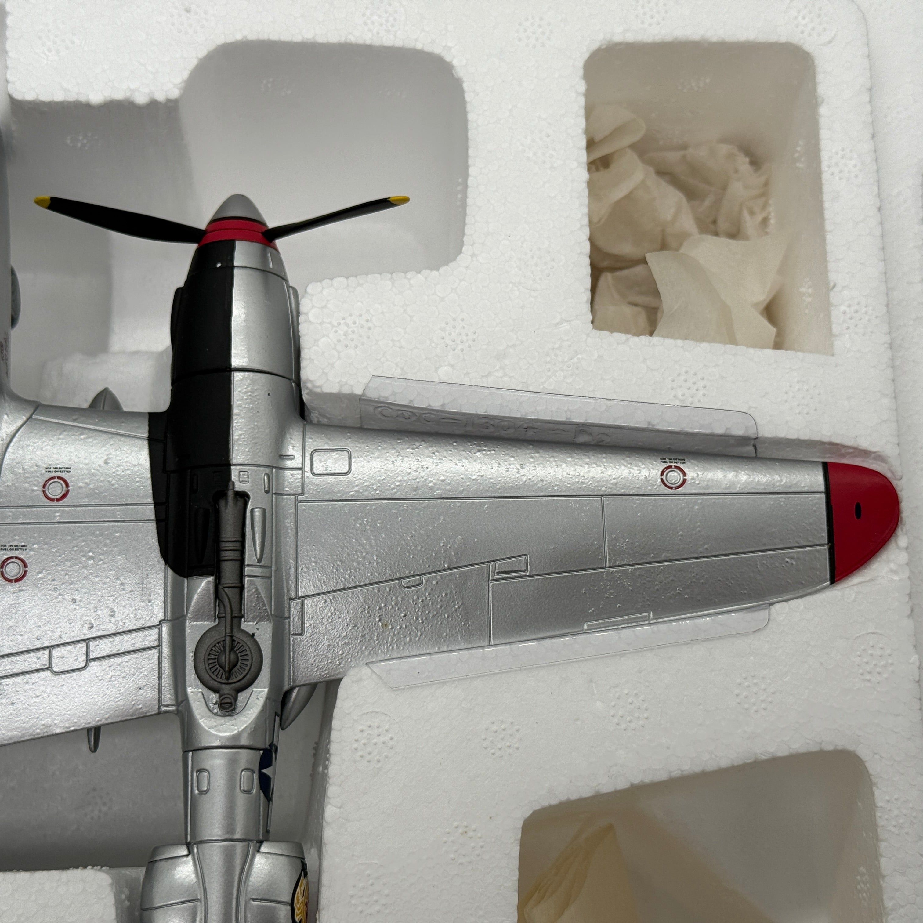 Franklin Mint ART 98113 1:48 Lockheed P-38 Lightning Pudgy V Thomas McGuire 431st FS *FLAWED*