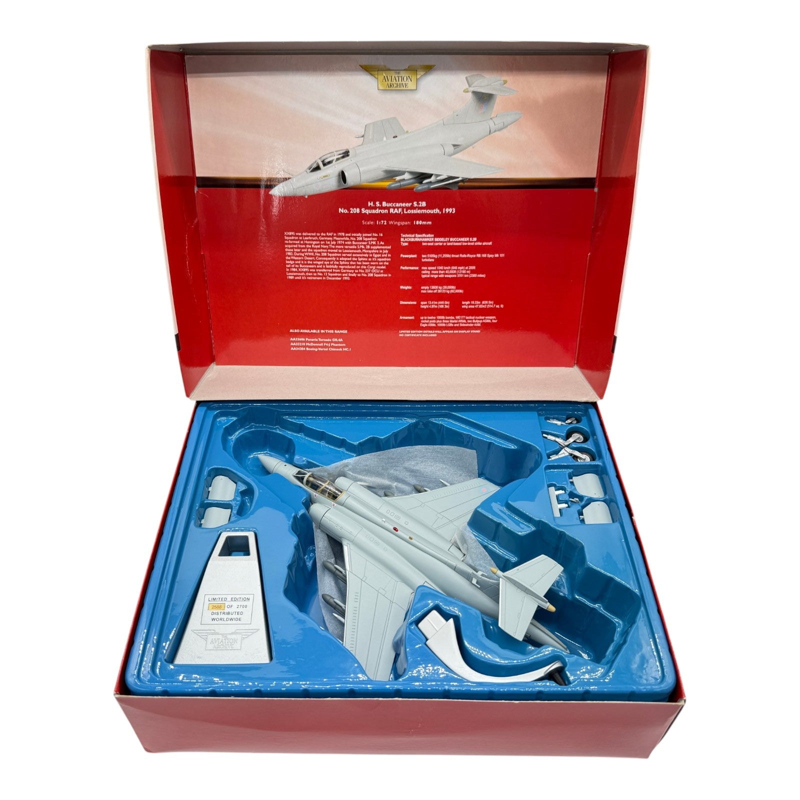Corgi AA34105 1:72 Blackburn Buccaneer S.Mk 2B RAF No.208 Sqn XX895 RAF Lossiemouth 1993