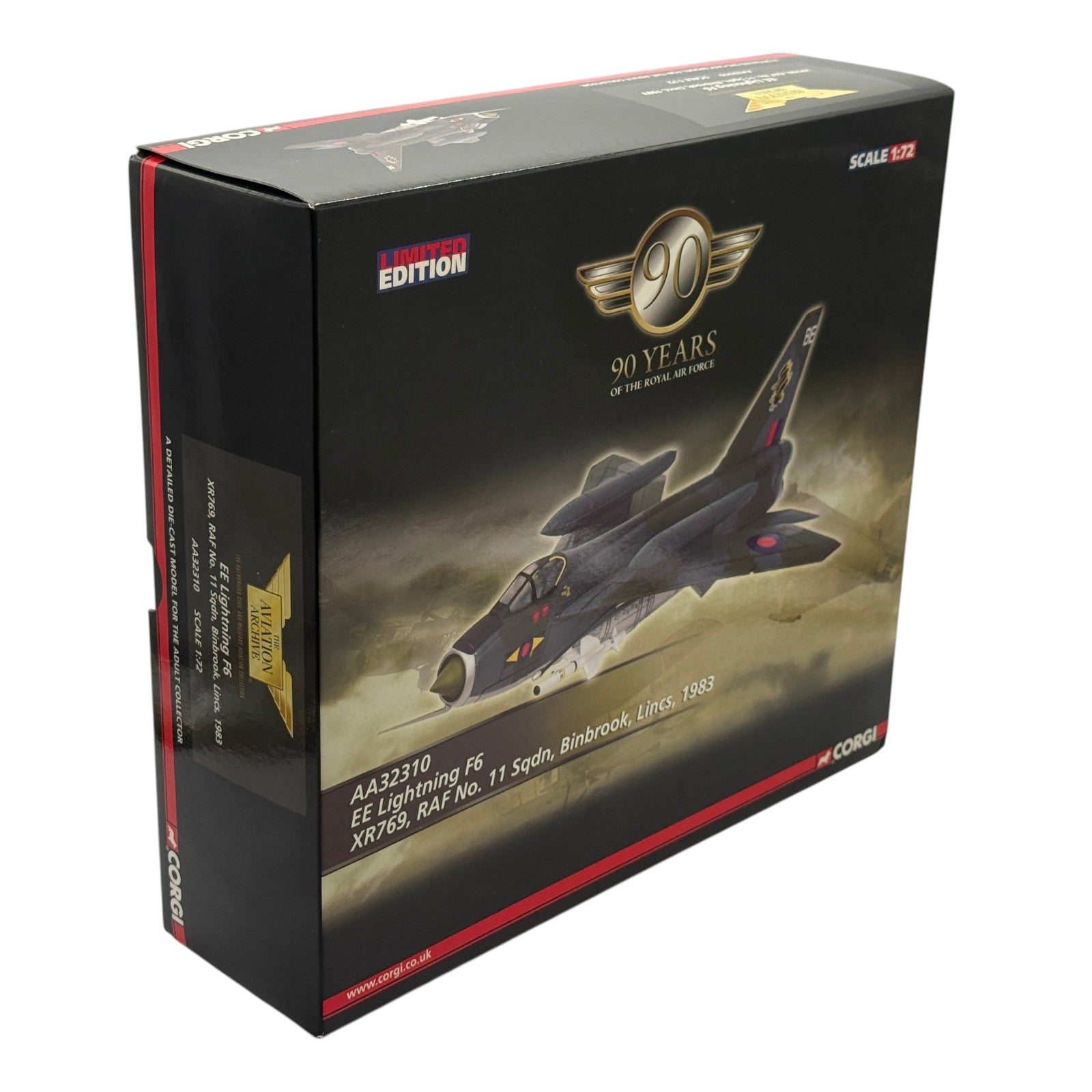 Corgi AA32310 1:72 English Electric Lightning F.Mk 6 RAF No.11 Sqn XR769 RAF Binbrook 1983