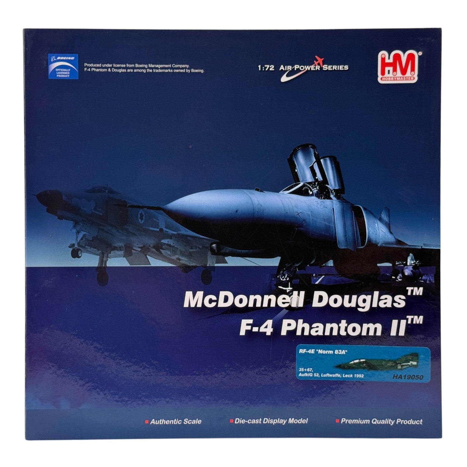 Hobby Master HA19050 1:72 McDonnell Douglas RF-4E Phantom II Luftwaffe AufklG 52 35+67 Leck AB Germany 1992