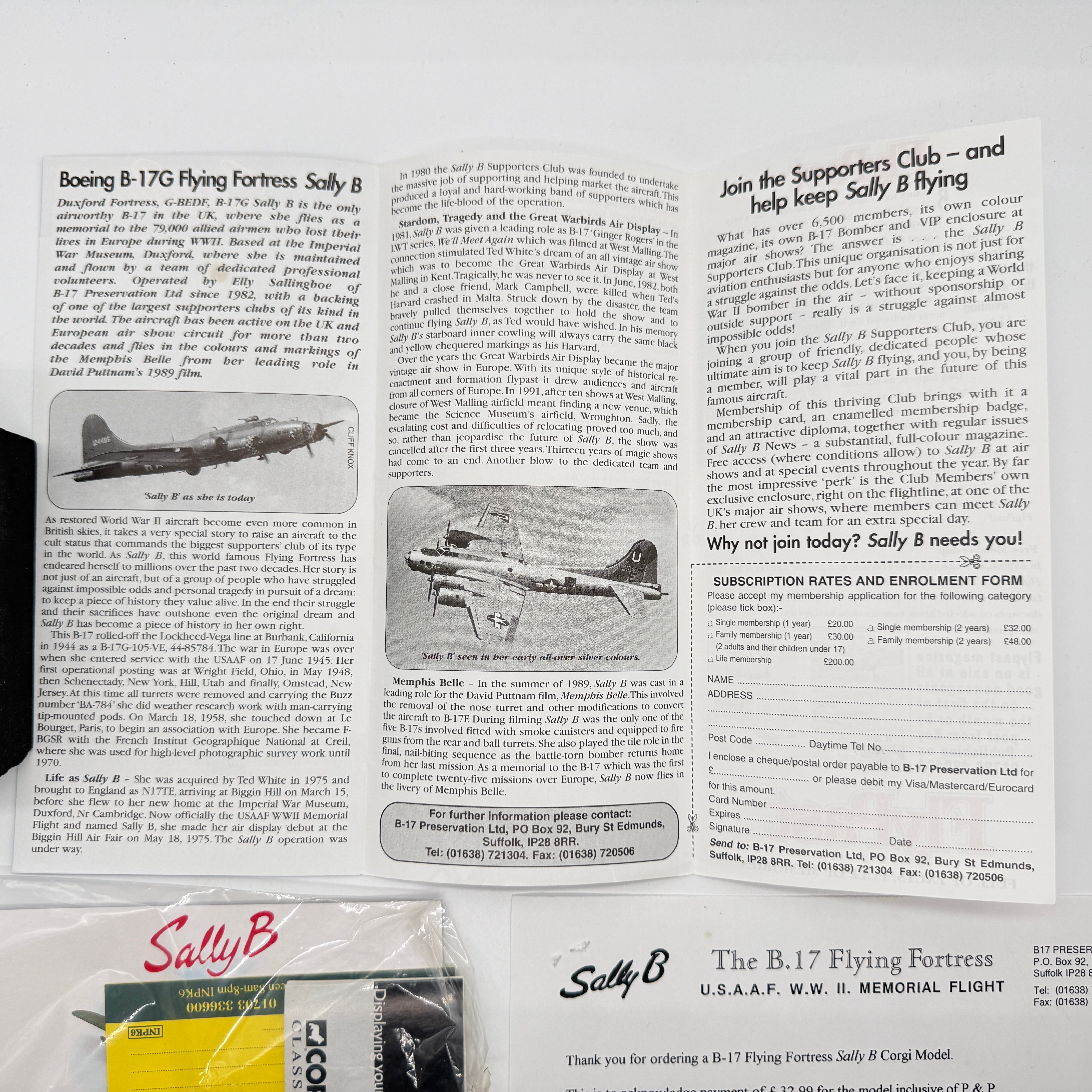 Corgi 48202 1:144 Boeing B-17G Flying Fortress Sally B G-BEDF 41-24485 DF-A