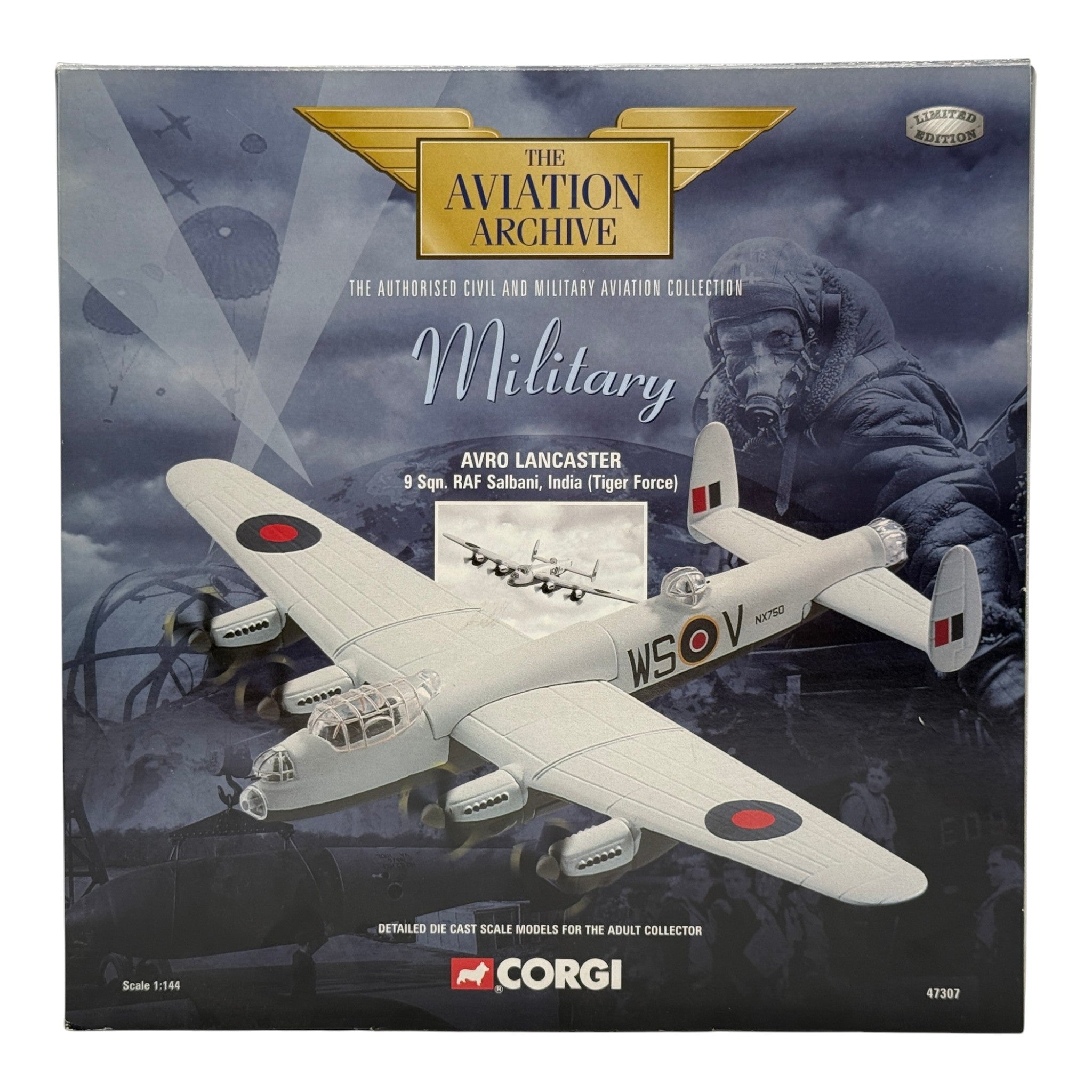 Corgi 47307 1:144 Avro Lancaster B.Mk III RAF No.9 Sqn RAF Salbani India 1946