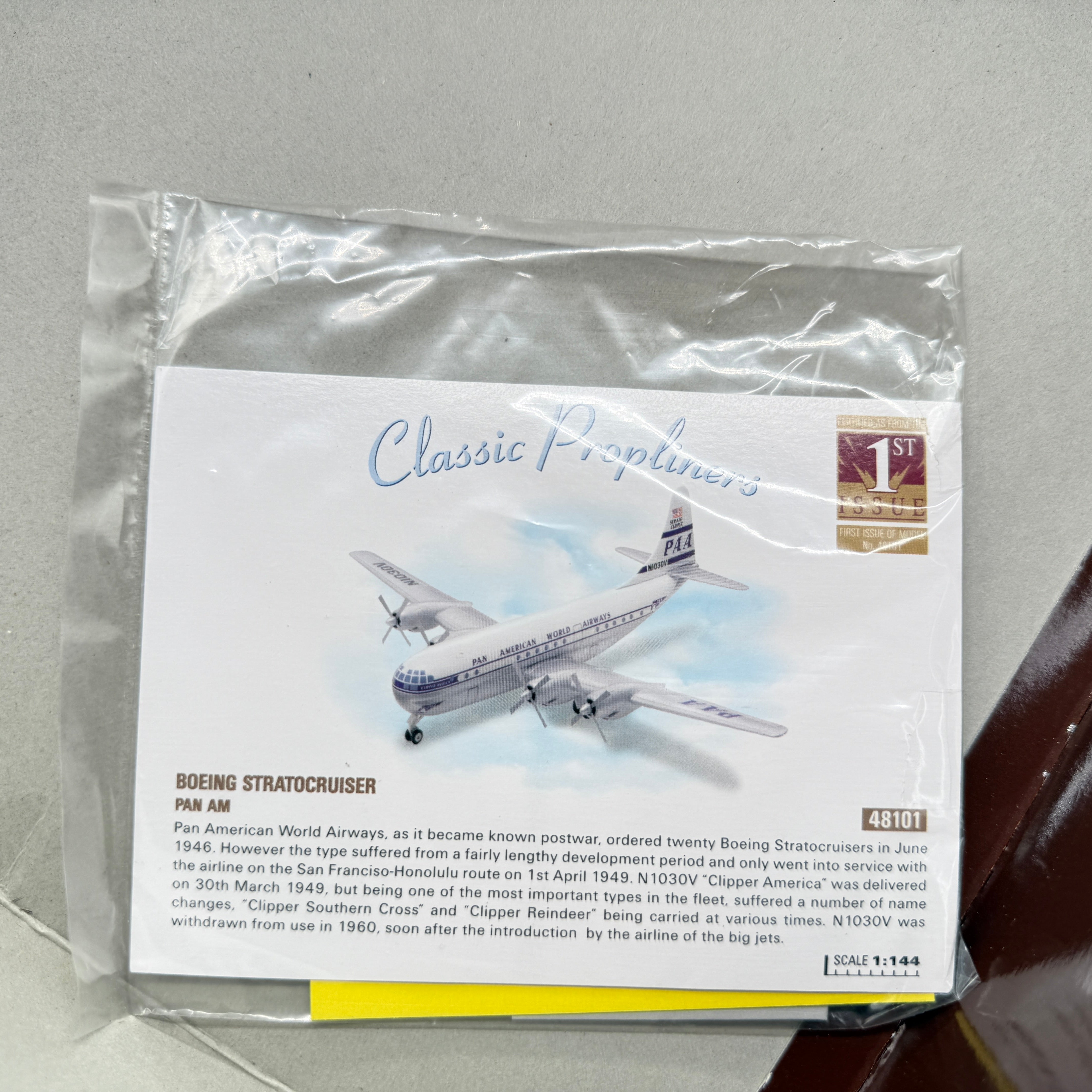 Corgi 48101 1:144 Boeing 377 Stratocruiser Pan Am N1030V Clipper America