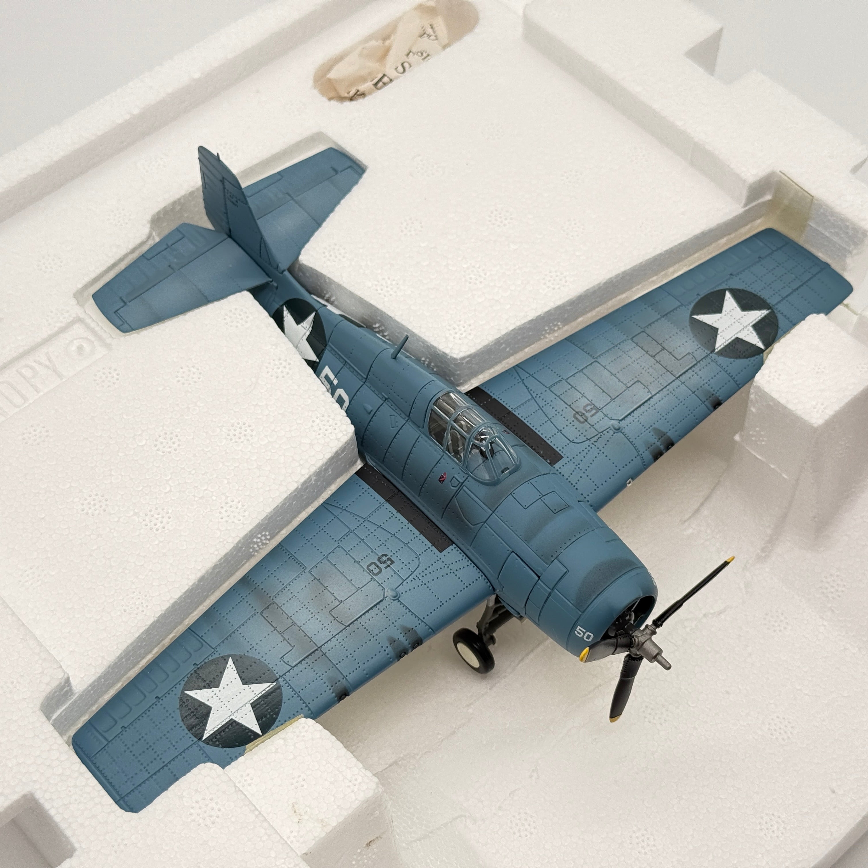 Franklin Mint B11F013 1:48 Grumman F4F-4 Wildcat White 50 Joe Foss USMC VMF-121 Guadalcanal 1942