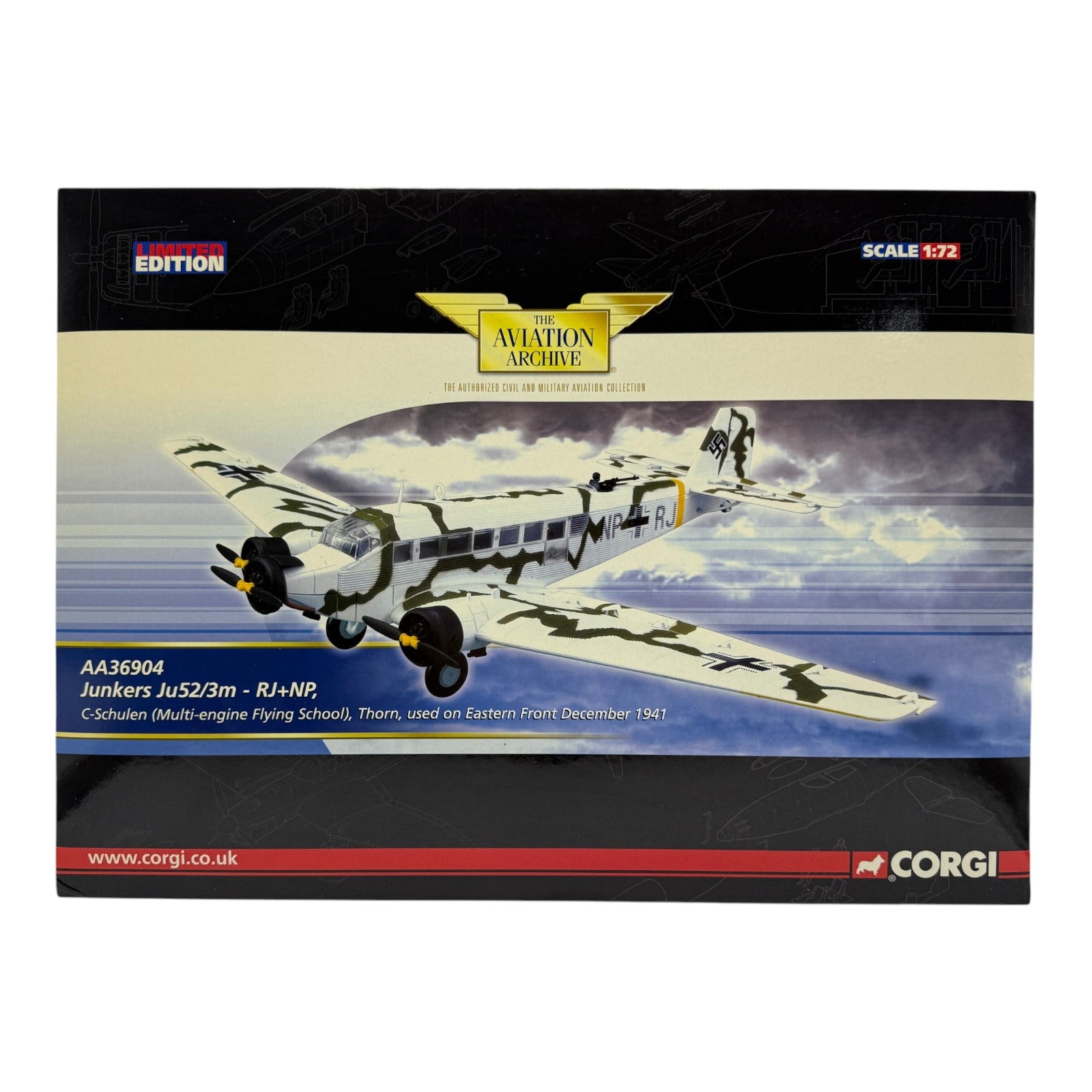 Corgi AA36904 1:72 Junkers Ju 52/3m RJ+NP C-Schulen Thorn Eastern Front December 1941
