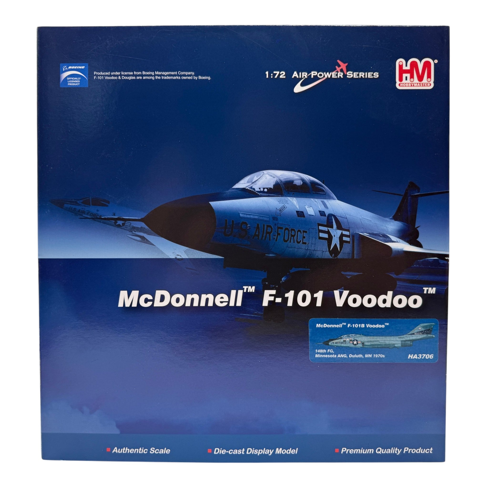 Hobby Master HA3706 1:72 McDonnell F-101B Voodoo USAF 148th FG Minnesota ANG 58-0275 Duluth 1970s