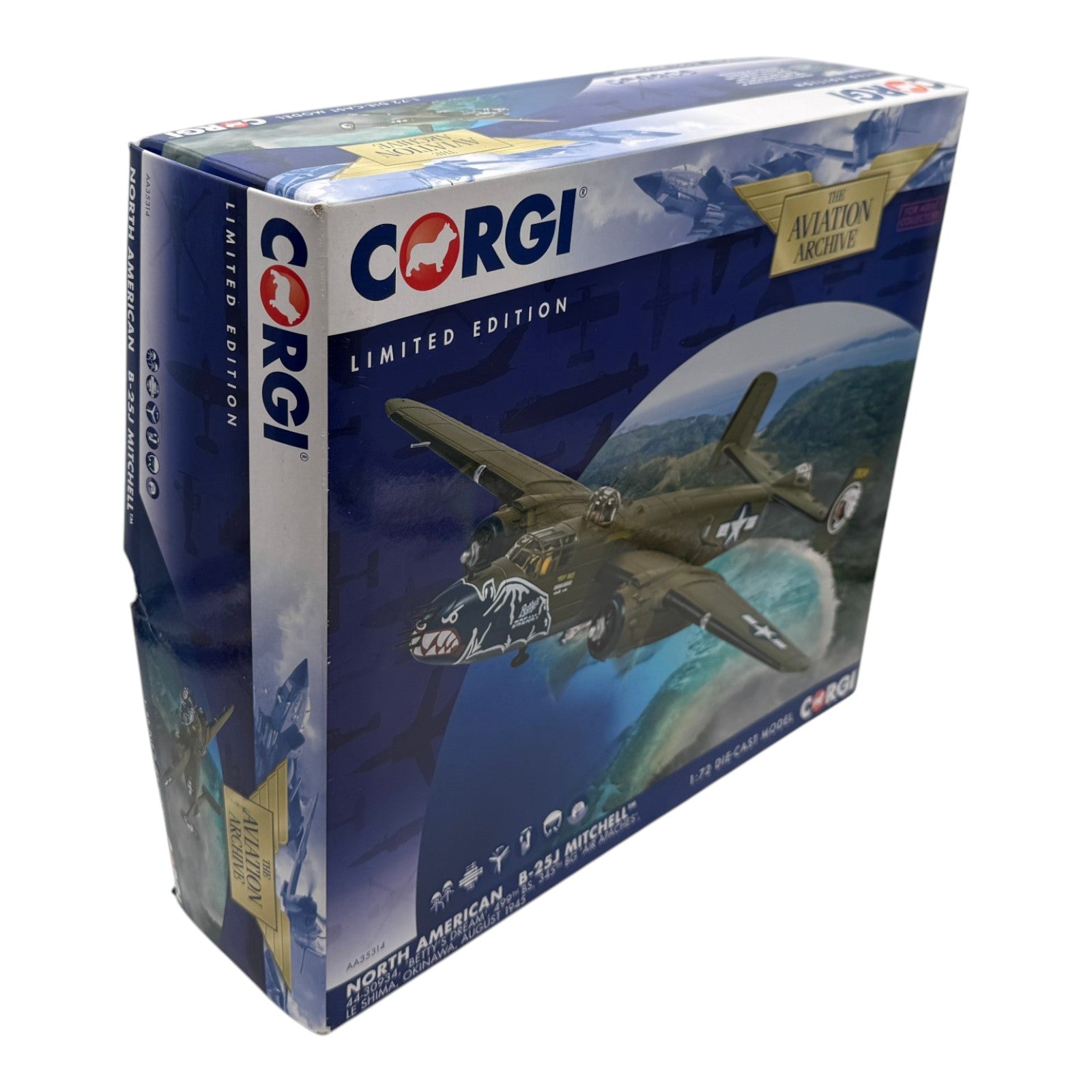 Corgi AA35314 1:72 North American B-25J Mitchell 44-30934 Betty's Dream 499th BS 345th BG Ie Shima Okinawa 1945