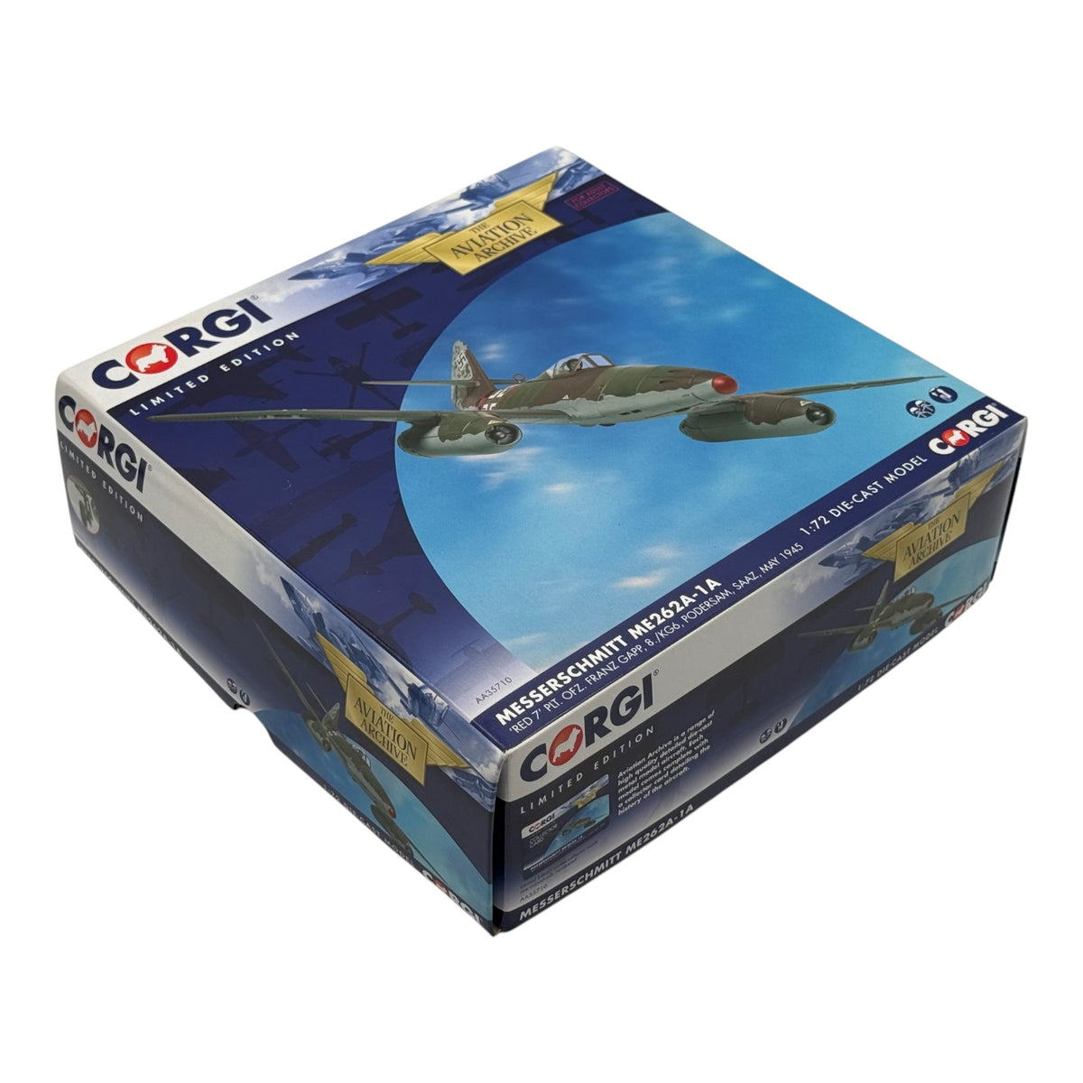 Corgi AA35710 1:72 Messerschmitt Me 262A-1a Red 7 Franz Gapp 8./KG 6 Podersam 1945