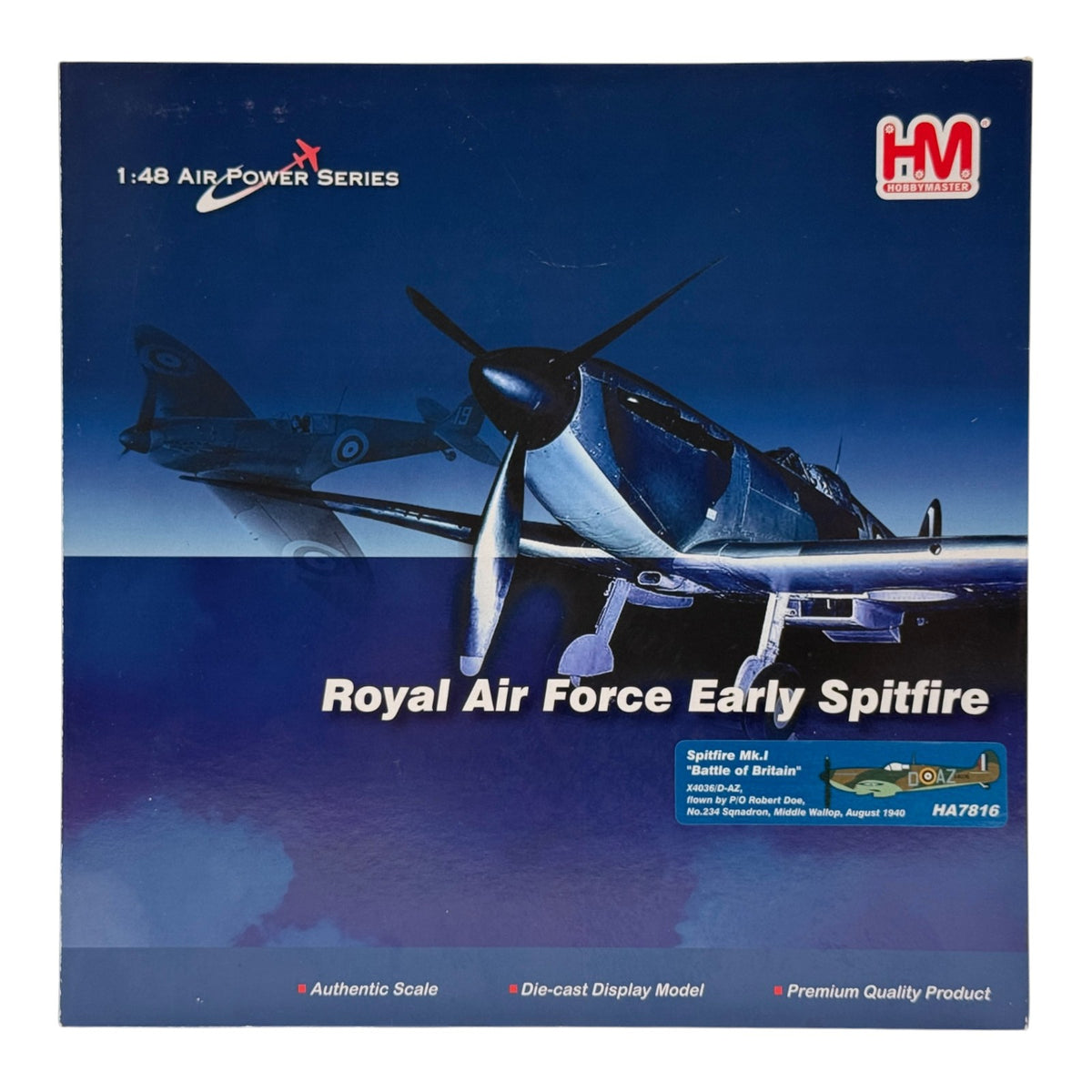 Hobby Master HA7816 1:48 Spitfire Mk.I X4036 Robert Doe 234 Sqn RAF August 1940