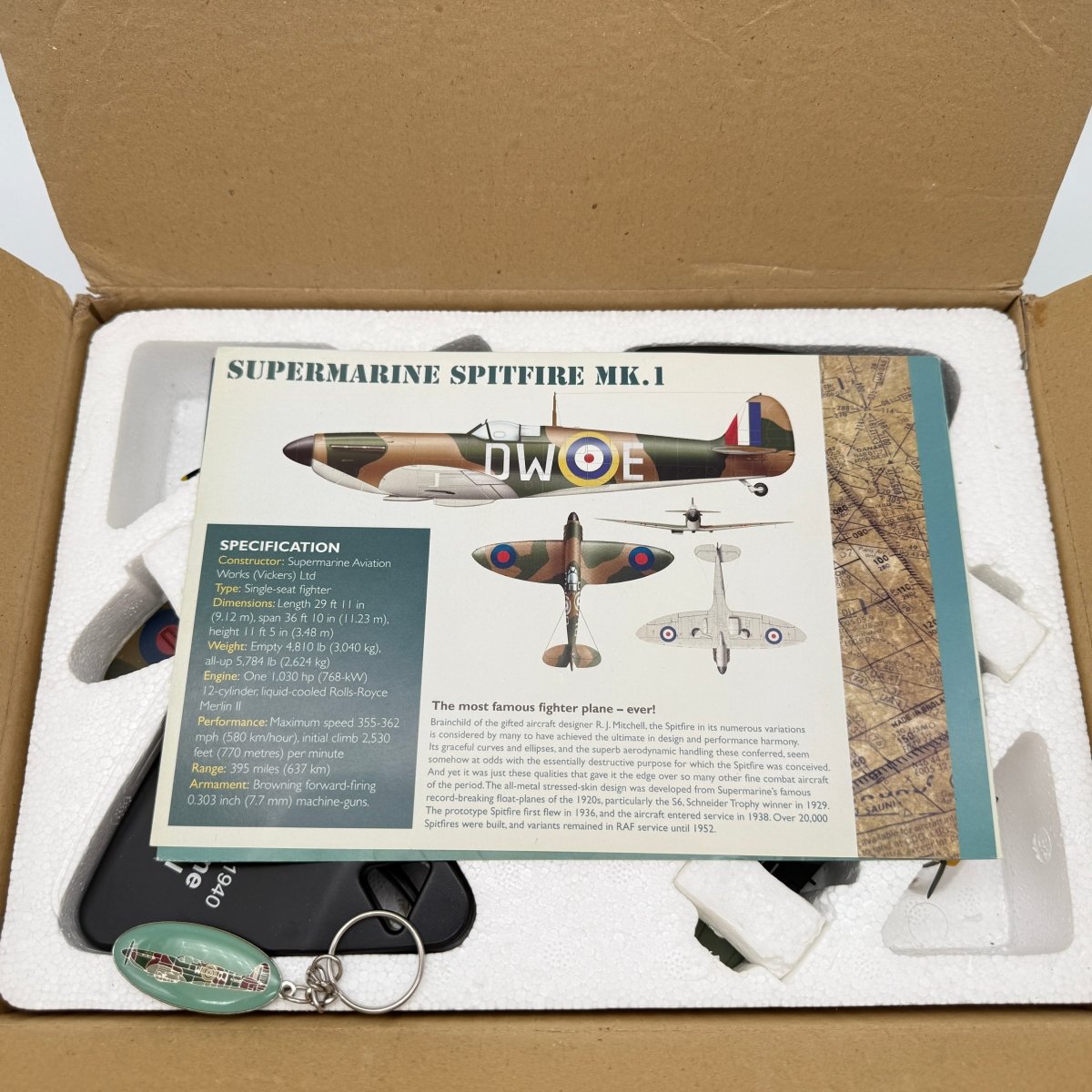 Atlas Editions 3909301 1:72 Battle of Britain 1940 Spitfire Mk I & Bf 109E - 4 Set - Atlas Editions