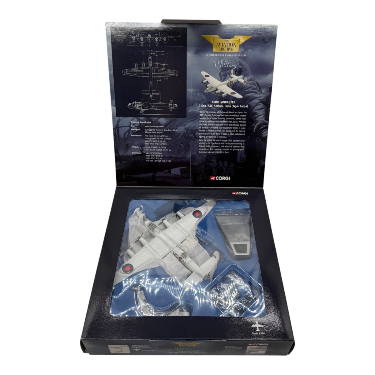 Corgi 47307 1:144 Avro Lancaster B.Mk III RAF No.9 Sqn RAF Salbani India 1946 - Corgi