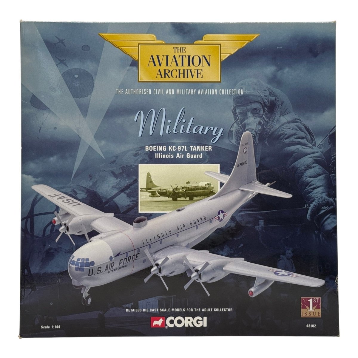 Corgi 48102 1:144 Boeing KC-97L Stratotanker Illinois ANG 0-20900 City of Chicago - Corgi