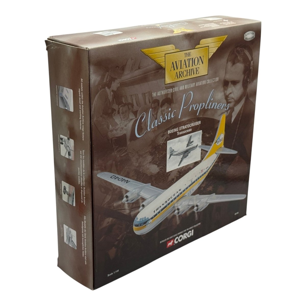 Corgi 48106 1:144 Boeing 377 Stratocruiser Transocean Airlines N404Q - Corgi