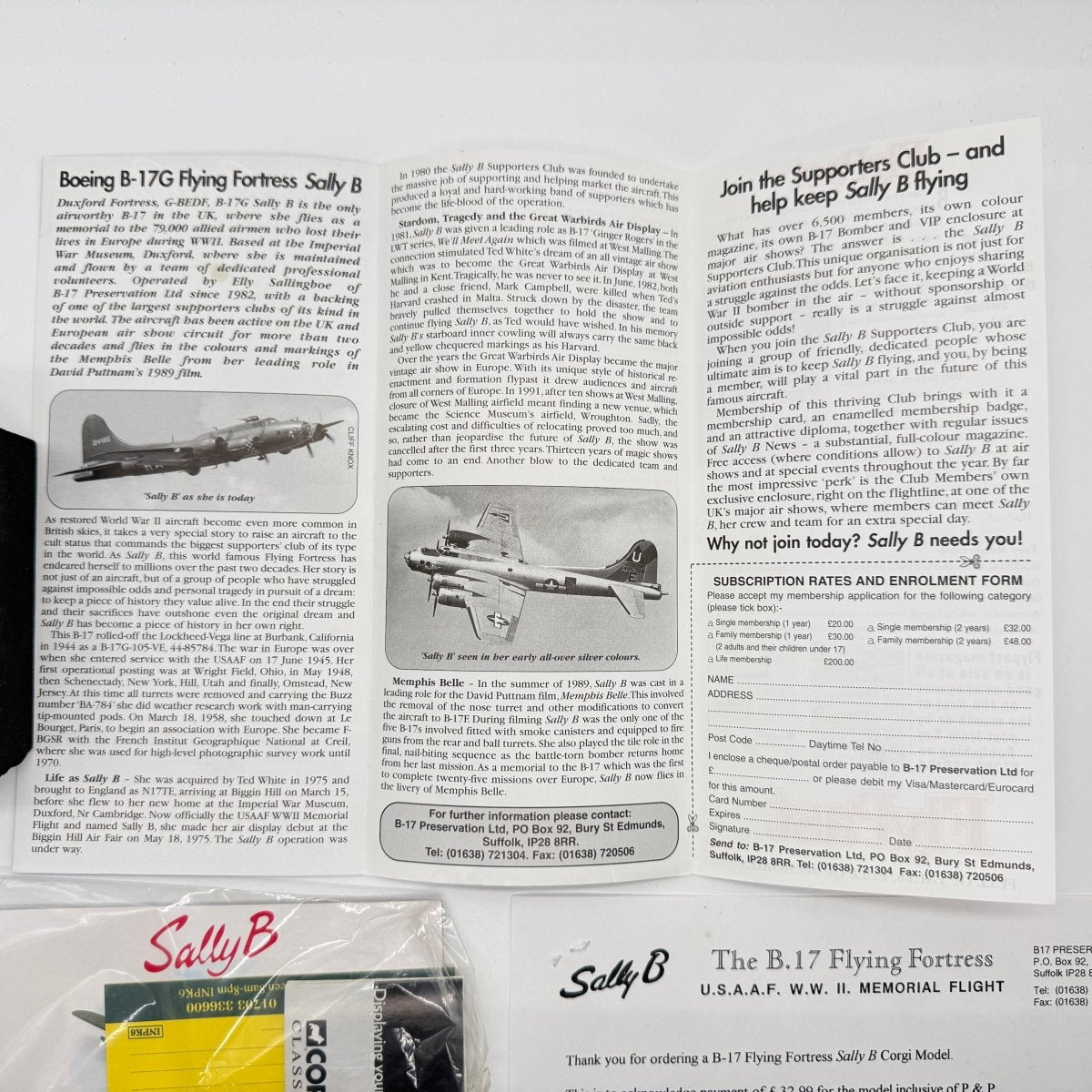 Corgi 48202 1:144 Boeing B-17G Flying Fortress Sally B G-BEDF 41-24485 DF-A - Corgi
