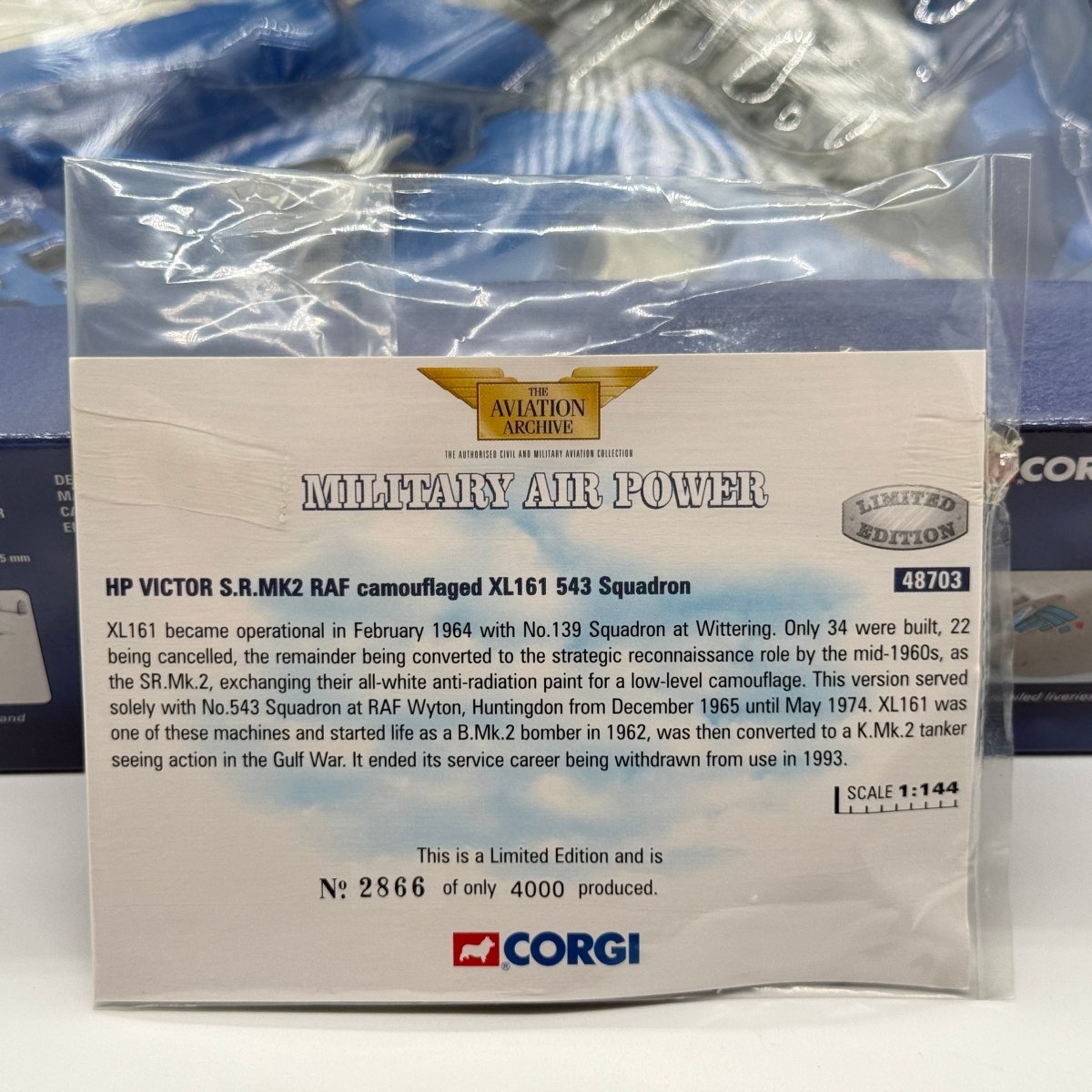 Corgi 48703 1:144 Handley Page Victor SR.2 RAF No.543 Sqn XL161 RAF Wyton - Corgi