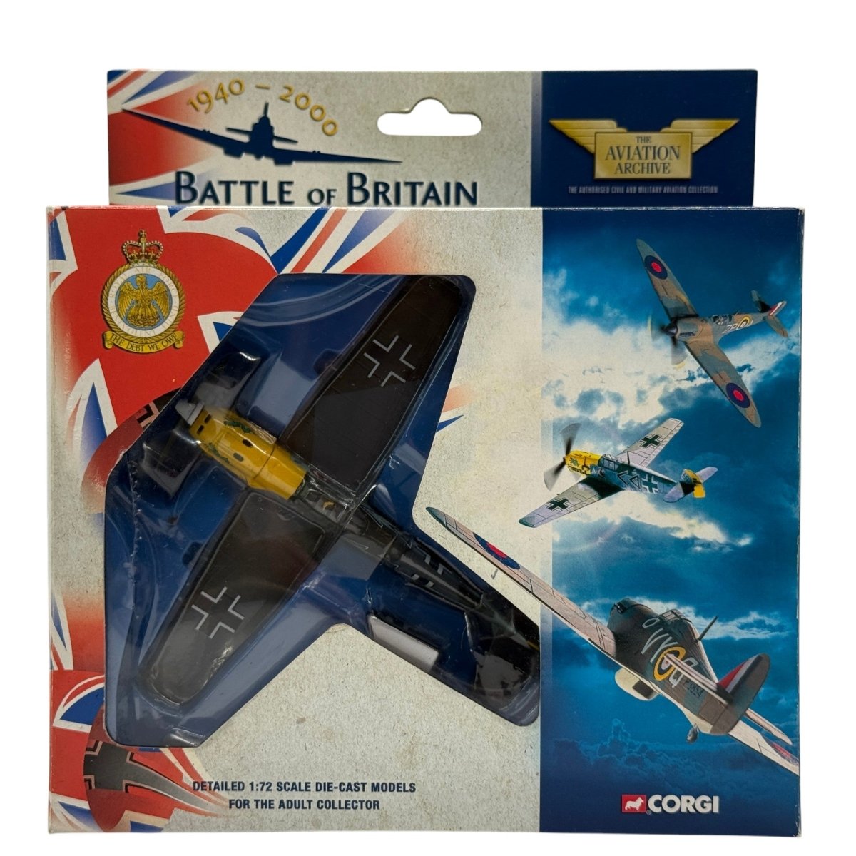 Corgi 49201 1:72 Messerschmitt Bf 109E Luftwaffe JG 3 Udet Hans von Hahn St Omer Battle of Britain 1940 - Corgi