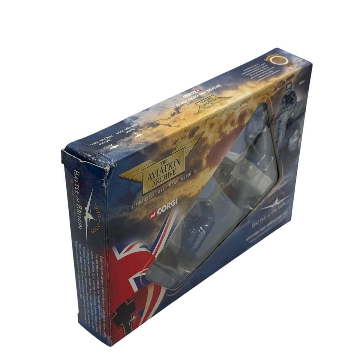 Corgi 49507 1:144 Battle of Britain Commemorative Set Spitfire P7966 Douglas Bader and Hurricane V6555 Stanford Tuck - Corgi