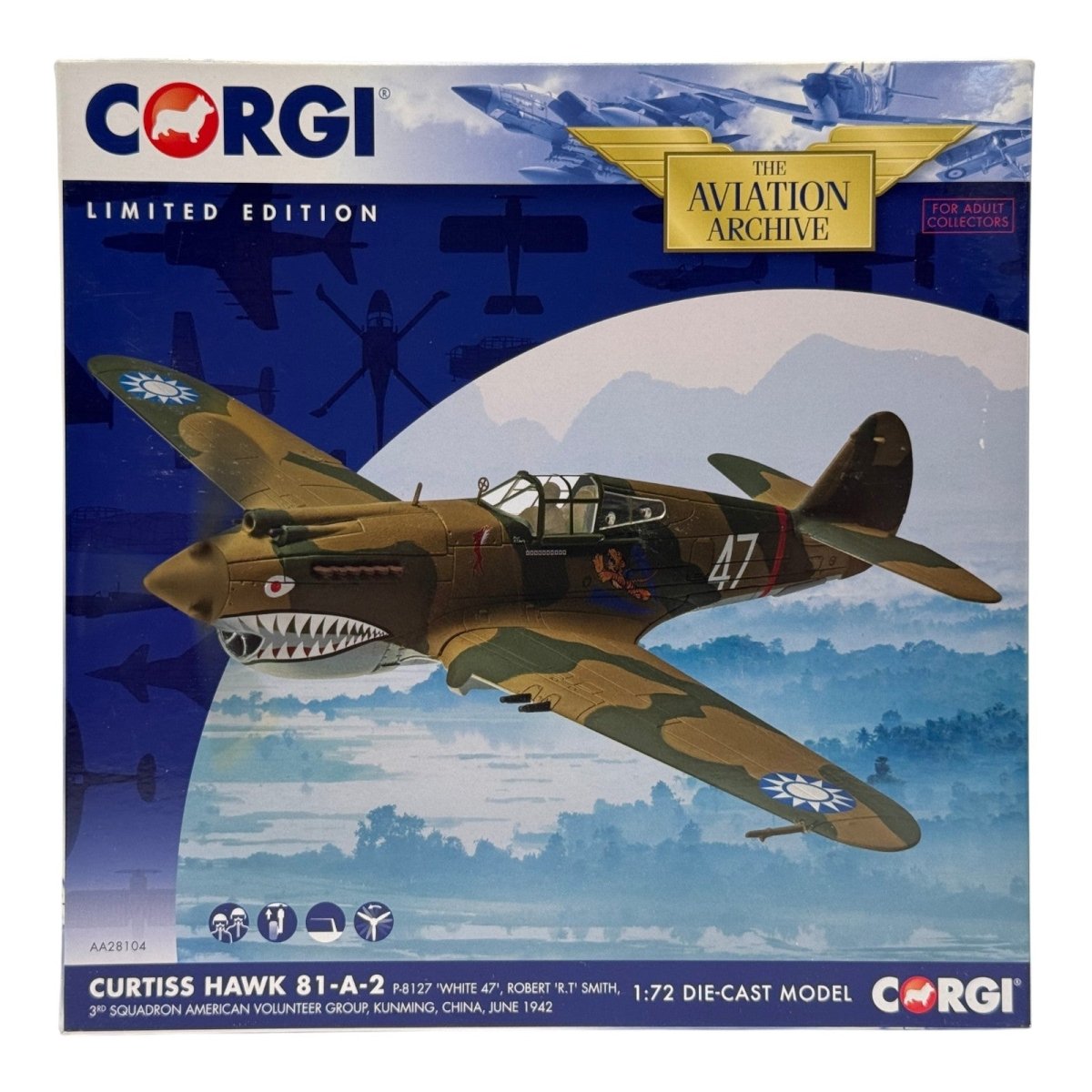Corgi AA28104 1:72 Curtiss Hawk 81 - A - 2 P - 8127 AVG Flying Tigers 1942 - Corgi