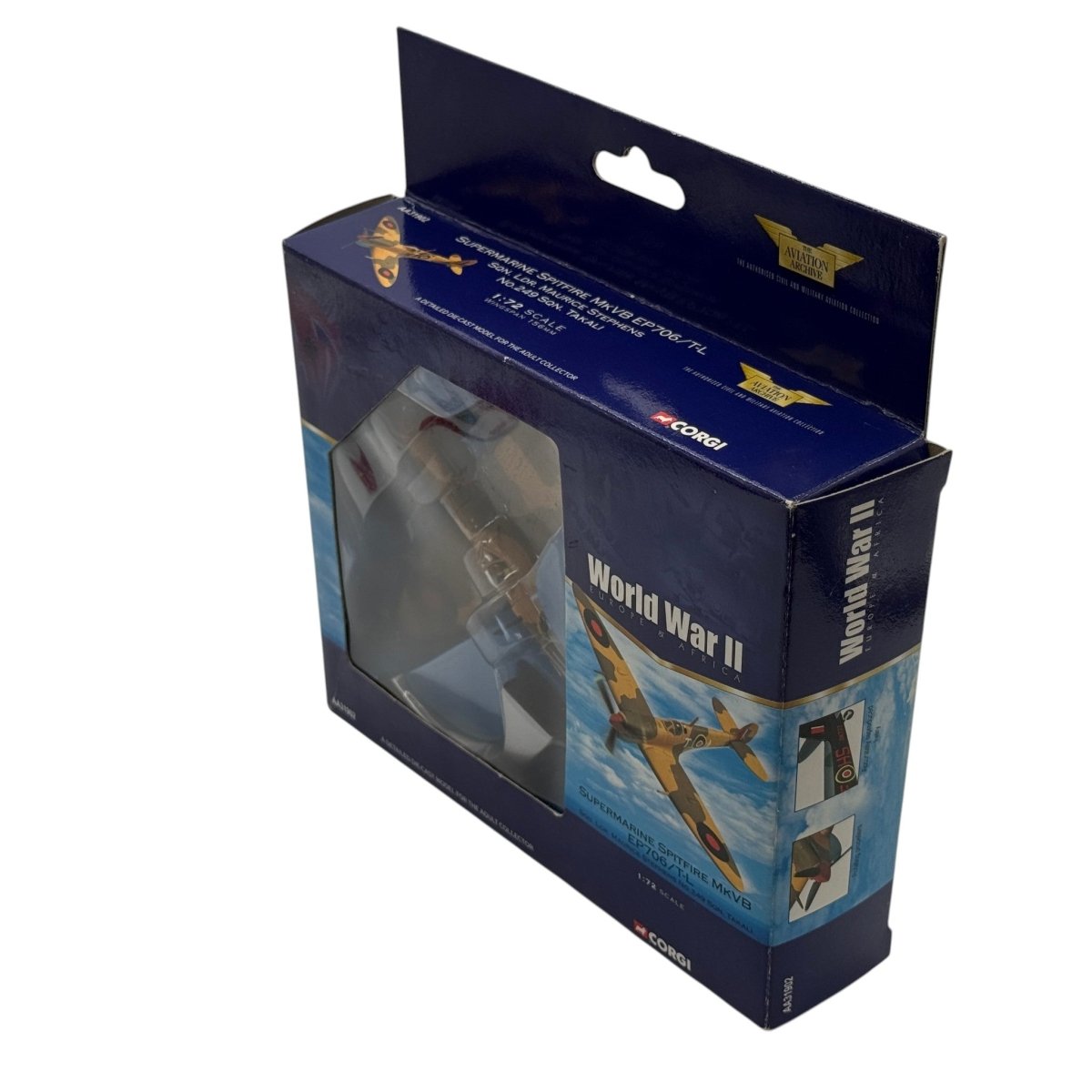 Corgi AA31902 1:72 Supermarine Spitfire Mk VB RAF No.249 Sqn EP706 T-L Maurice Stephens Takali Malta 1942 - Corgi