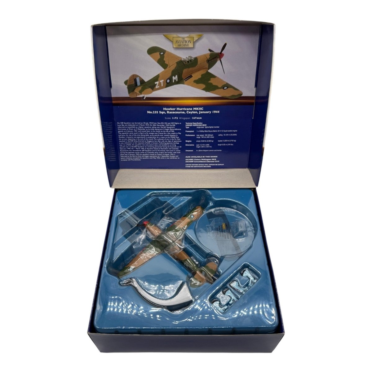 Corgi AA32006 1:72 Hawker Hurricane Mk II RAF No.258 Sqn BD701 Ceylon Sri Lanka 1943 - Corgi