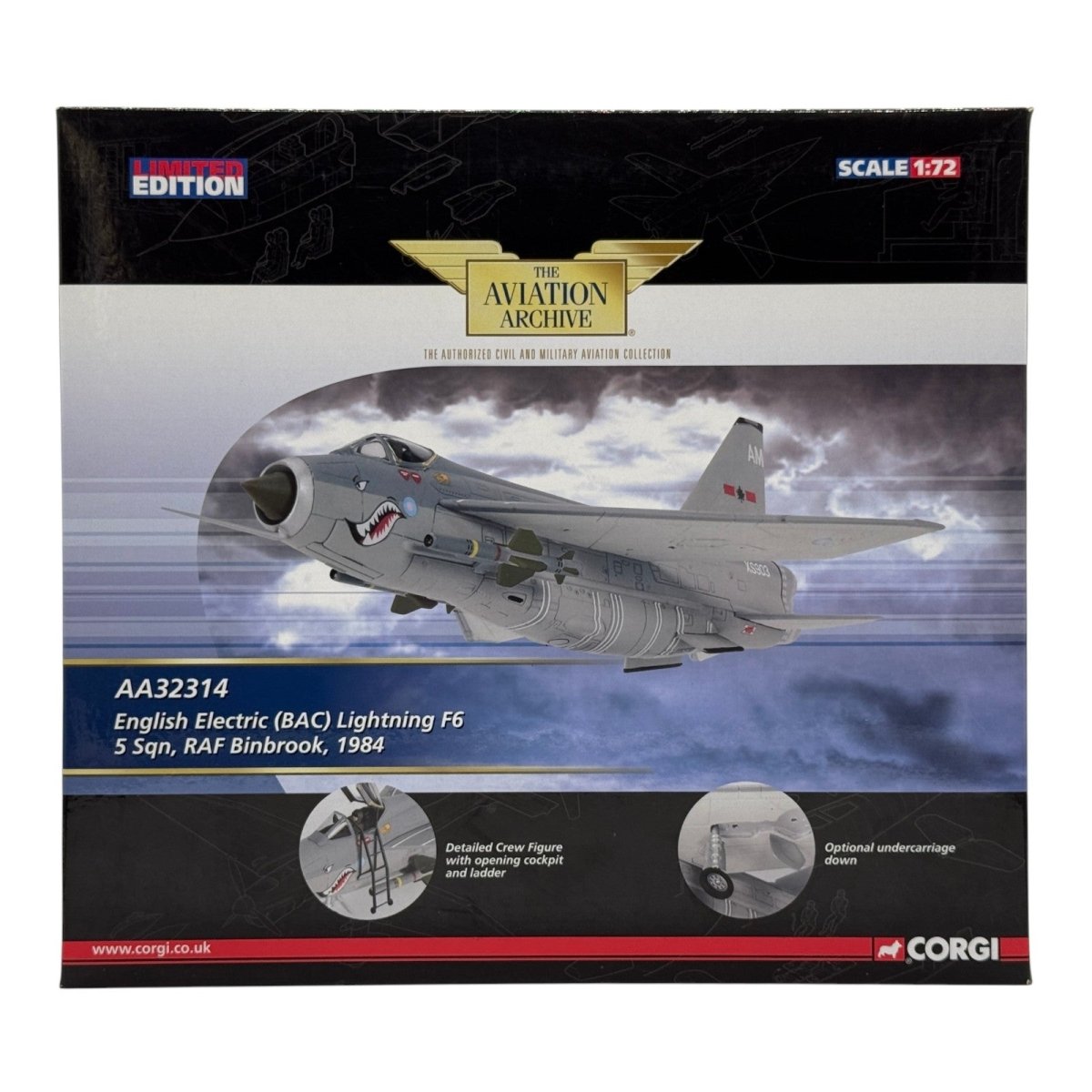 Corgi AA32314 1:72 English Electric Lightning F.6 RAF No.5 Sqn 1984 - Corgi