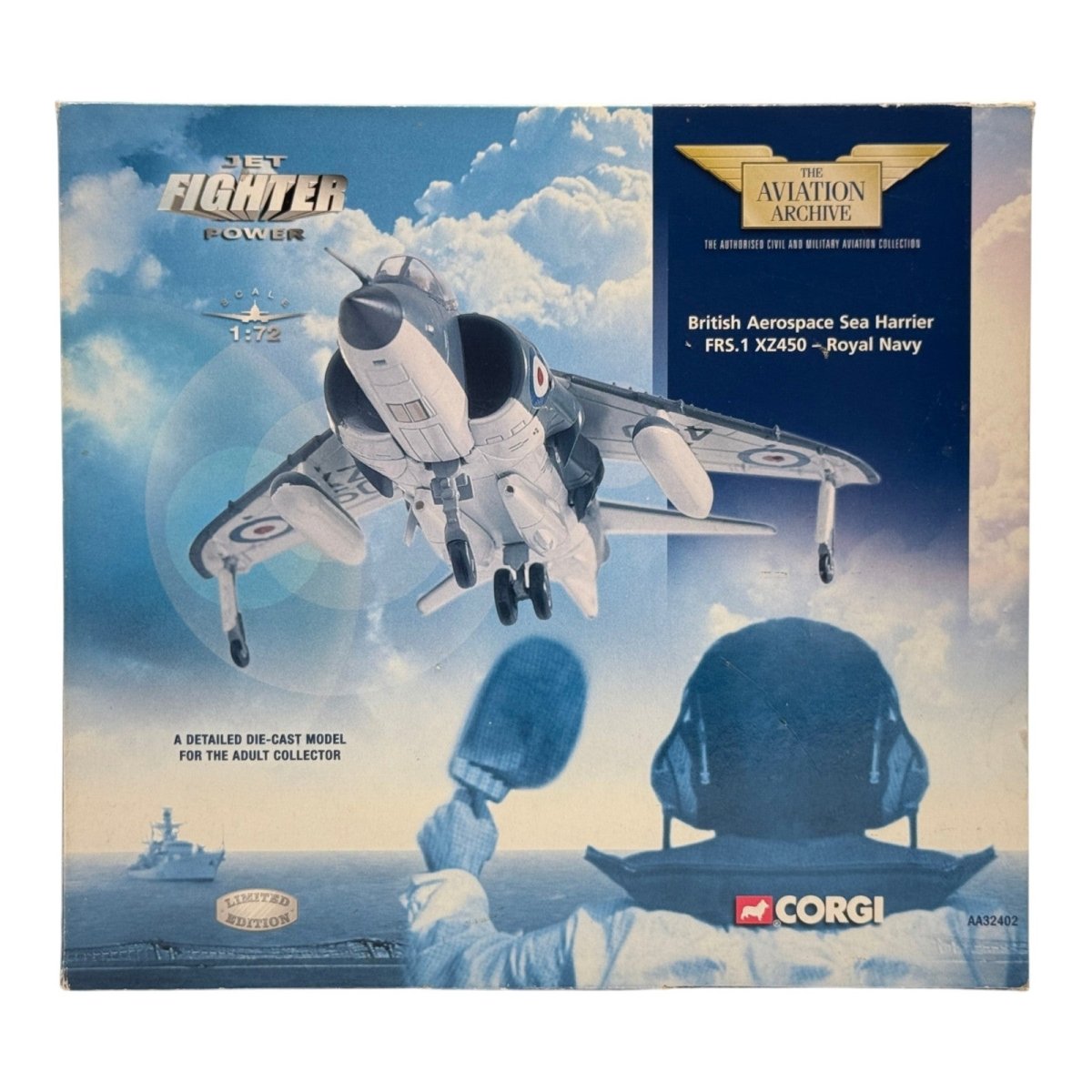 Corgi AA32402 1:72 Sea Harrier FRS.1 XZ450 800 NAS Falklands 1982 *ISSUES* - Corgi