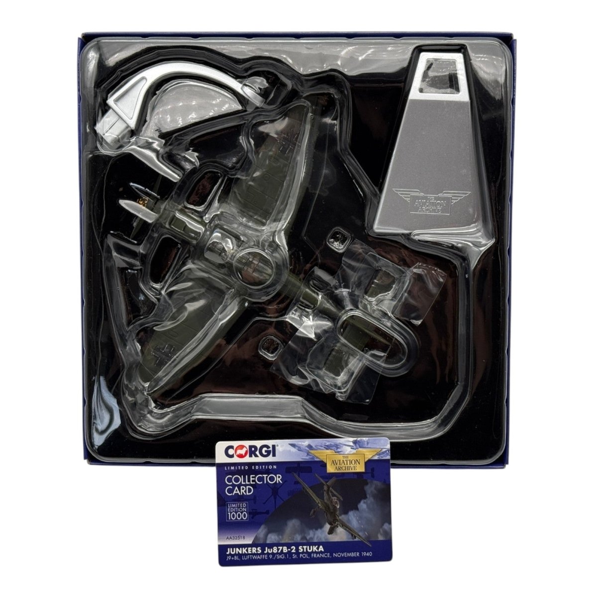 Corgi AA32518 1:72 Junkers Ju 87B Stuka J9+BL 9./StG 1 St. Pol France 1940 - Corgi