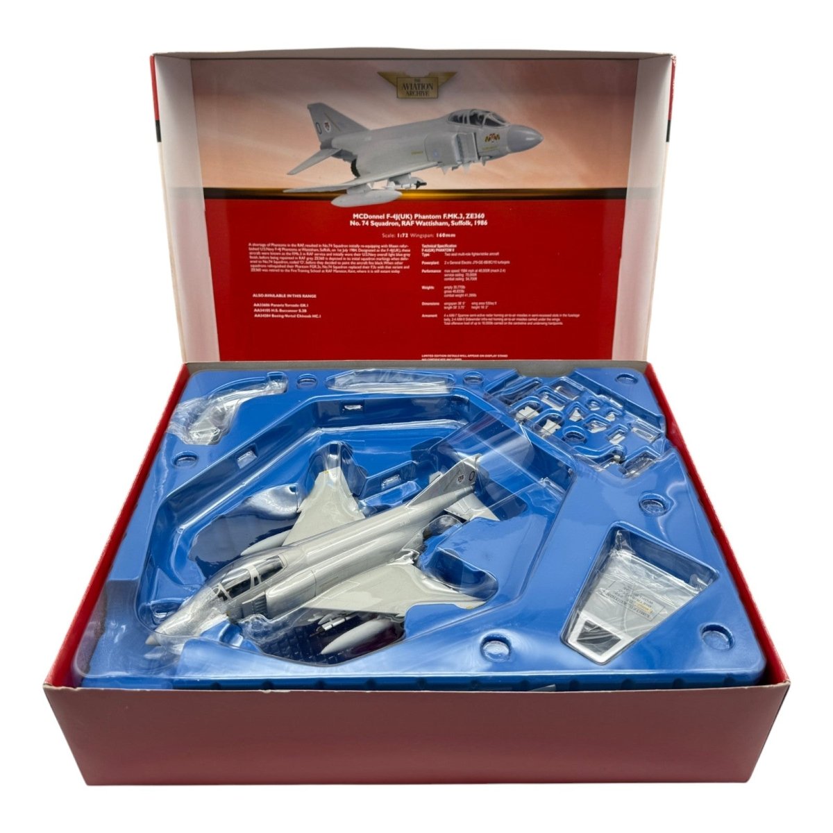 Corgi AA33210 1:72 McDonnell Douglas F - 4J Phantom II RAF No.74 Sqn ZE360 1986 - Corgi