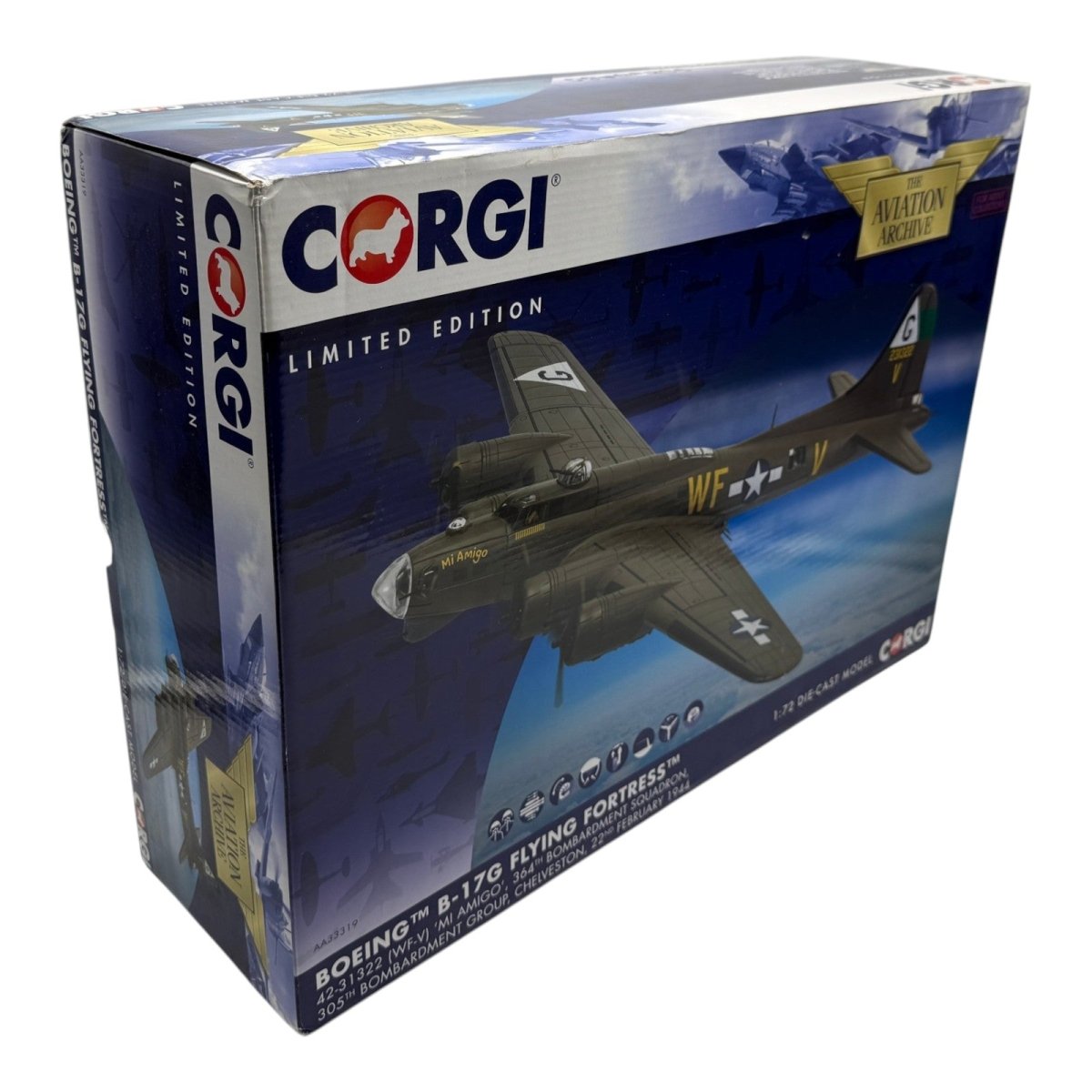 Corgi AA33319 1:72 Boeing B-17G Flying Fortress USAAF 305th BG Mi Amigo WWII 1944 - Corgi