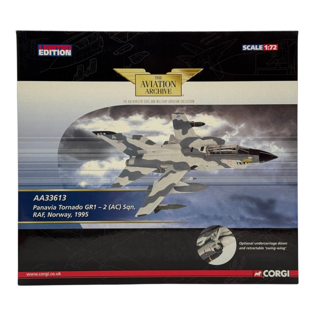 Corgi AA33613 1:72 Panavia Tornado GR.Mk 1 RAF No.2 (AC) Sqn ZA371 Norway 1995 - Corgi