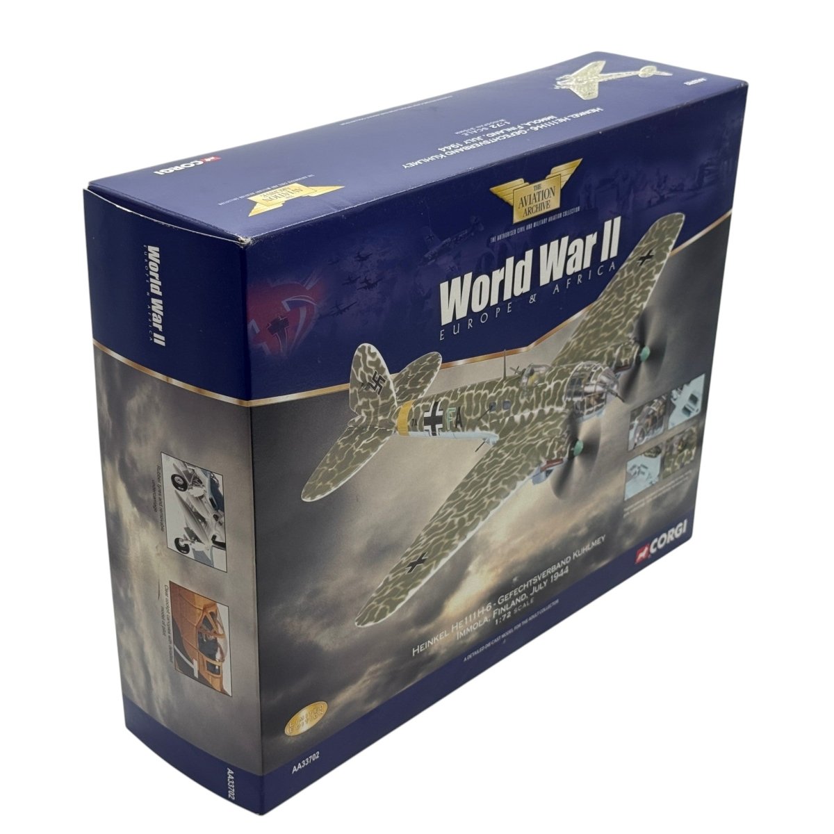 Corgi AA33702 1:72 Heinkel He 111H-6 Luftwaffe 7A+FA Gefechtsverband Kuhlmey Immola Finland July 1944 - Corgi