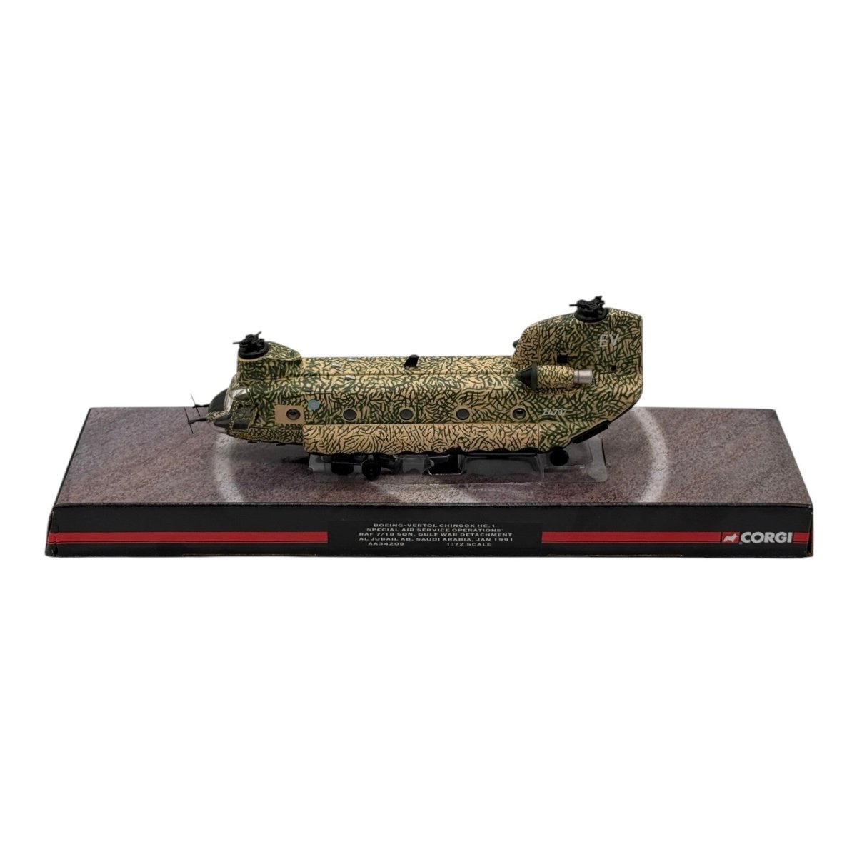 Corgi AA34209 1:72 Boeing Chinook HC.Mk 1 RAF No.7 & 18 Sqns Bravo Two Zero Saudi Arabia 1991 - Corgi