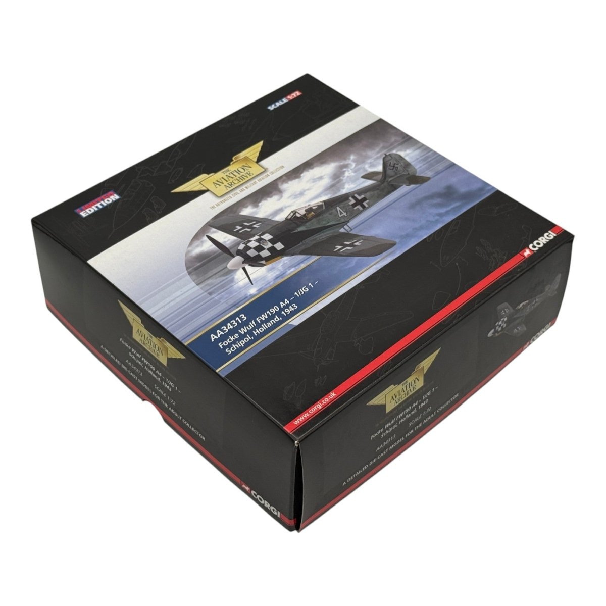 Corgi AA34313 1:72 Focke - Wulf Fw 190A Luftwaffe 1./JG 1 Schiphol 1943 - Corgi