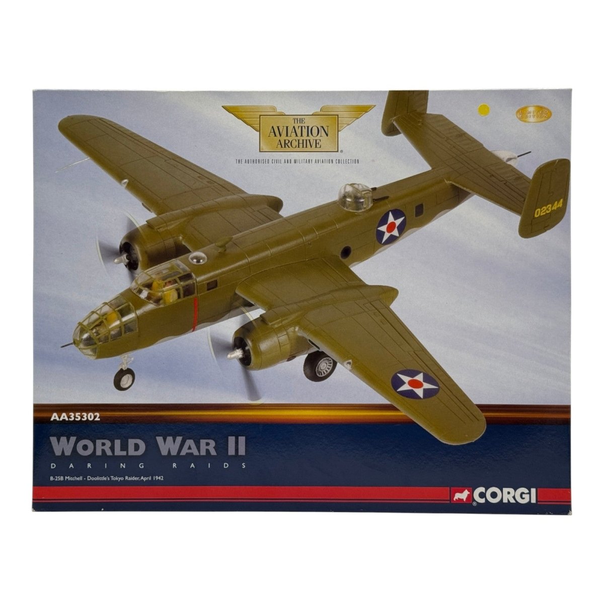 Corgi AA35302 1:72 North American B-25B Mitchell 40-2344 Jimmy Doolittle Doolittle Raid 1942 - Corgi