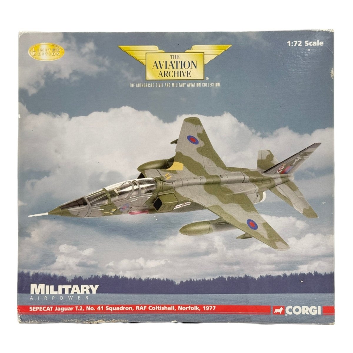 Corgi AA35405 1:72 SEPECAT Jaguar T.Mk 2 RAF No.41 Sqn Coltishall 1977 - Corgi
