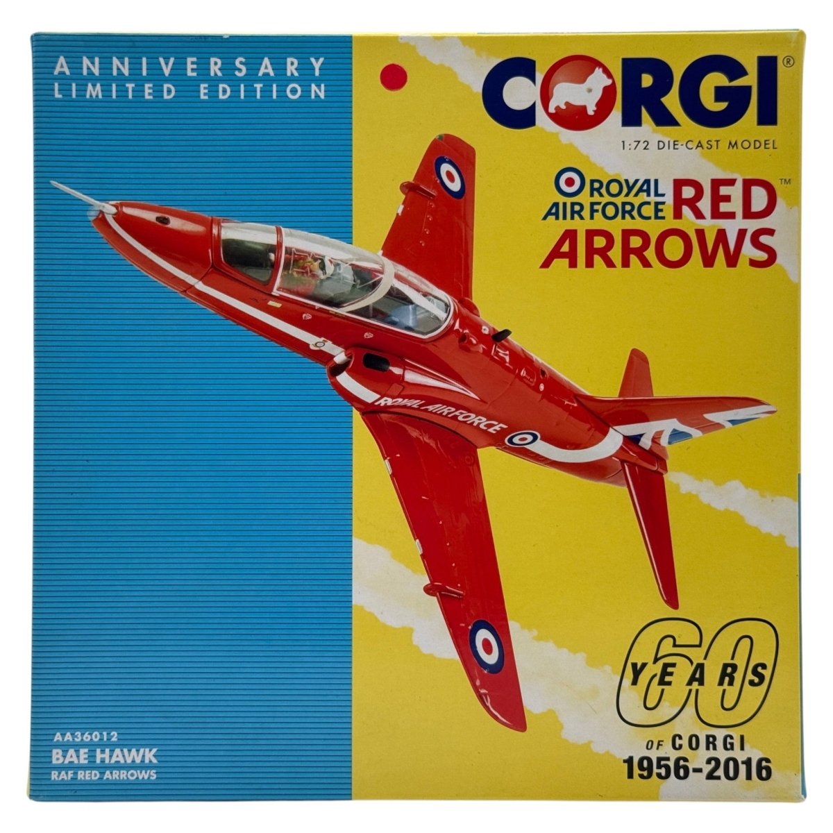 Corgi AA36012 1:72 BAe Hawk T.Mk 1 XX242 RAF Red Arrows Scampton 2016 - Corgi