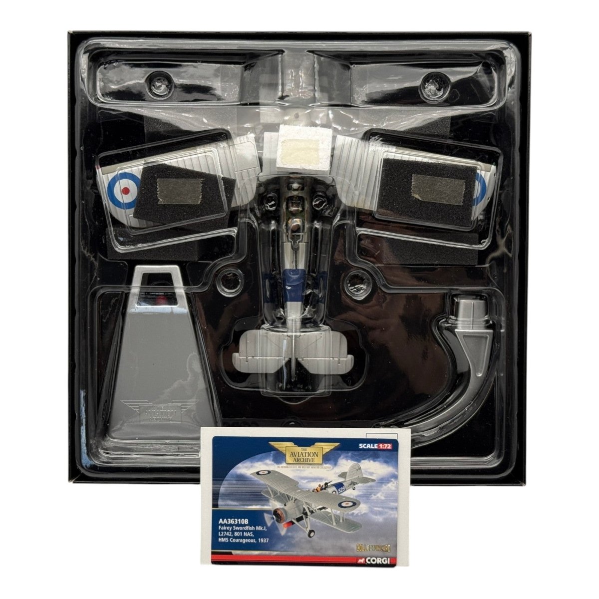 Corgi AA36310B 1:72 Fairey Swordfish Mk I L2742 810 NAS HMS Courageous 1937 - Corgi