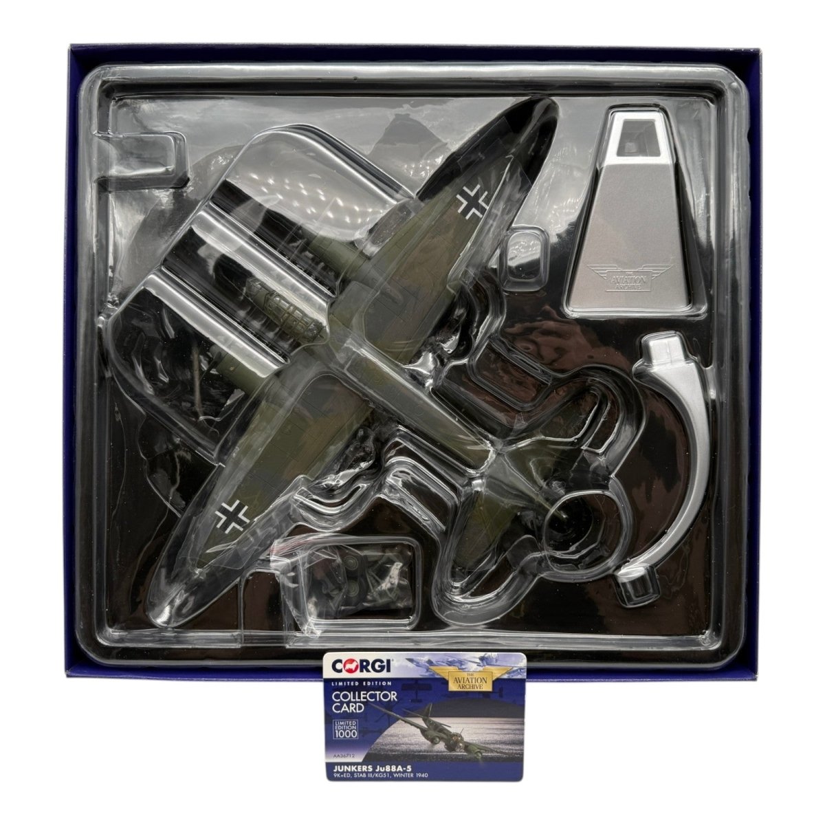 Corgi AA36712 1:72 Junkers Ju 88A-5 9K+ED Stab III./KG 51 1940 - Corgi