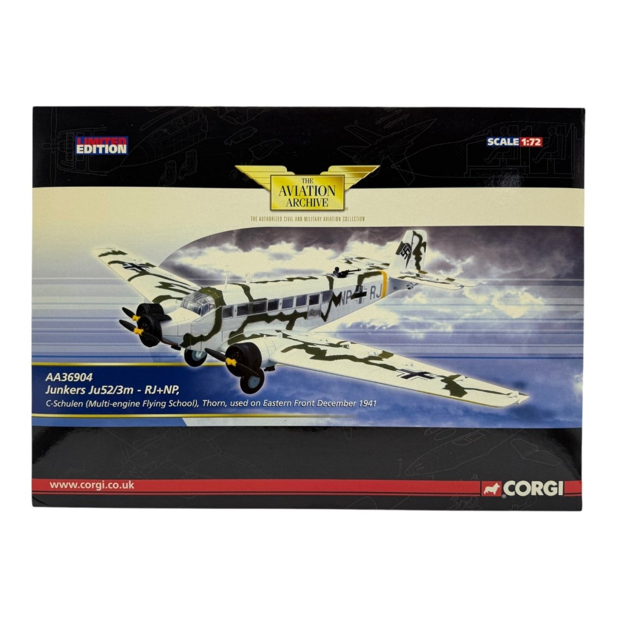 Corgi AA36904 1:72 Junkers Ju 52/3m RJ+NP C-Schulen Thorn Eastern Front December 1941 - Corgi