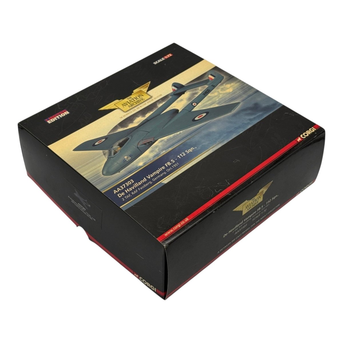 Corgi AA37303 1:72 de Havilland Vampire FB.Mk 5 RAF No.112 Sqn Fassberg 1951 - Corgi