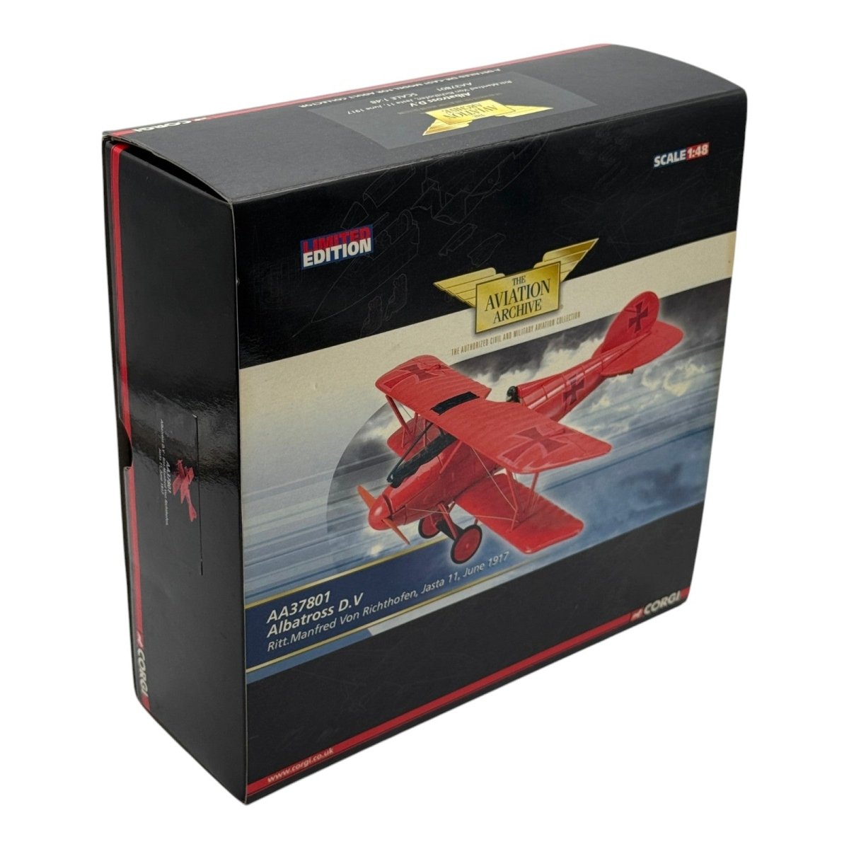 Corgi AA37801 1:48 Albatros D.V Red Baron Manfred von Richthofen Jasta 11 1917 - Corgi