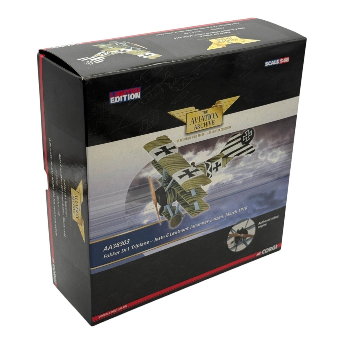 Corgi AA38303 1:48 WWI Fokker Dr.I Johannes Janzen Jasta 6 March 1918 - Corgi
